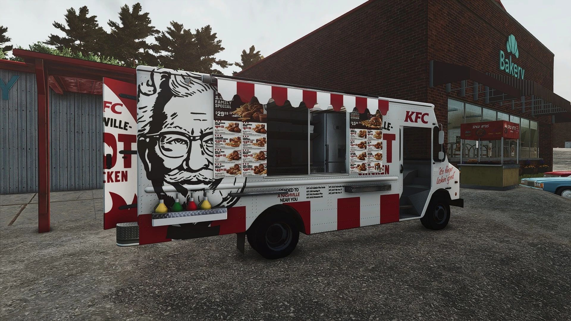Samochód z jedzeniem KFC