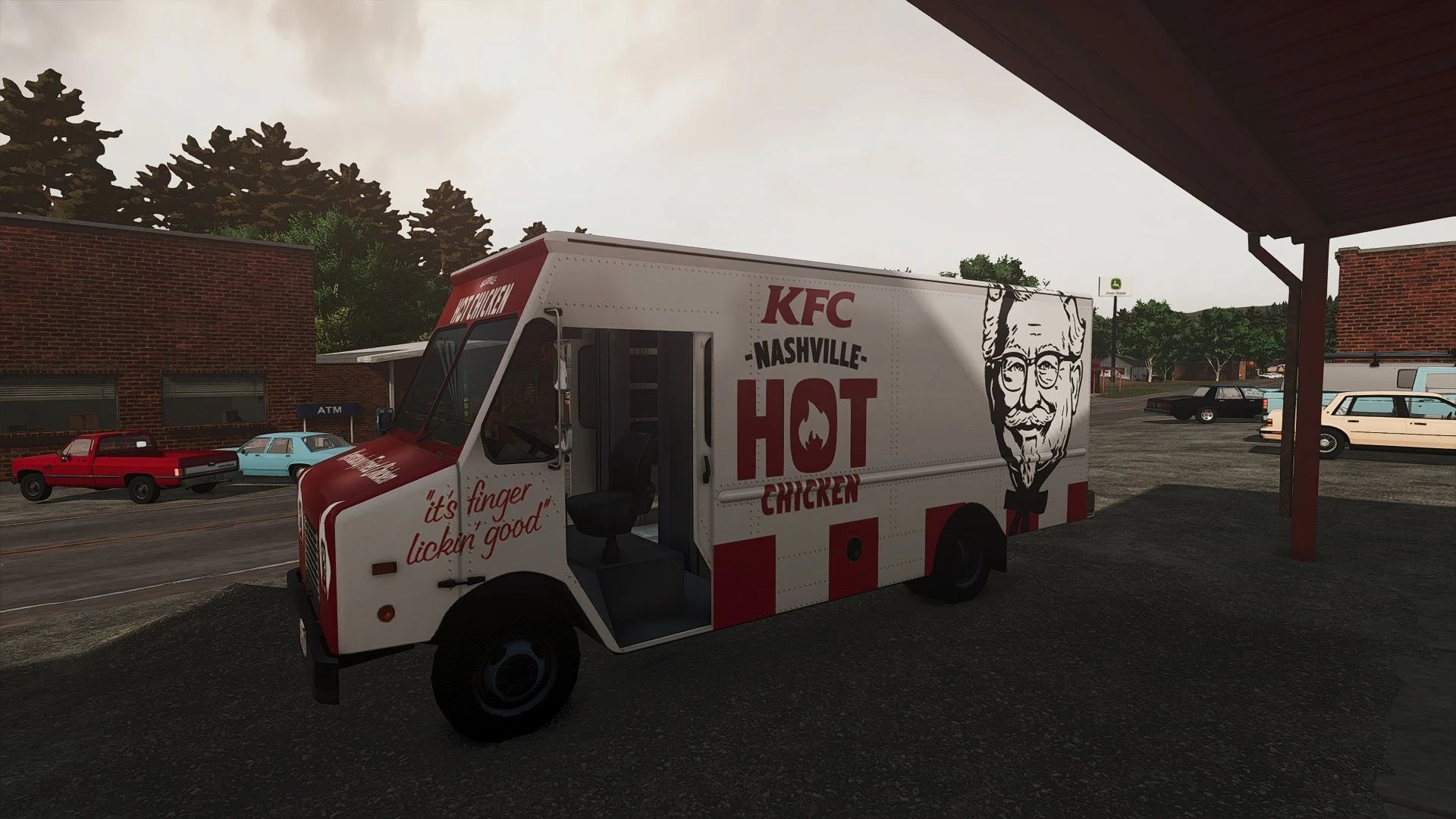 Samochód z jedzeniem KFC