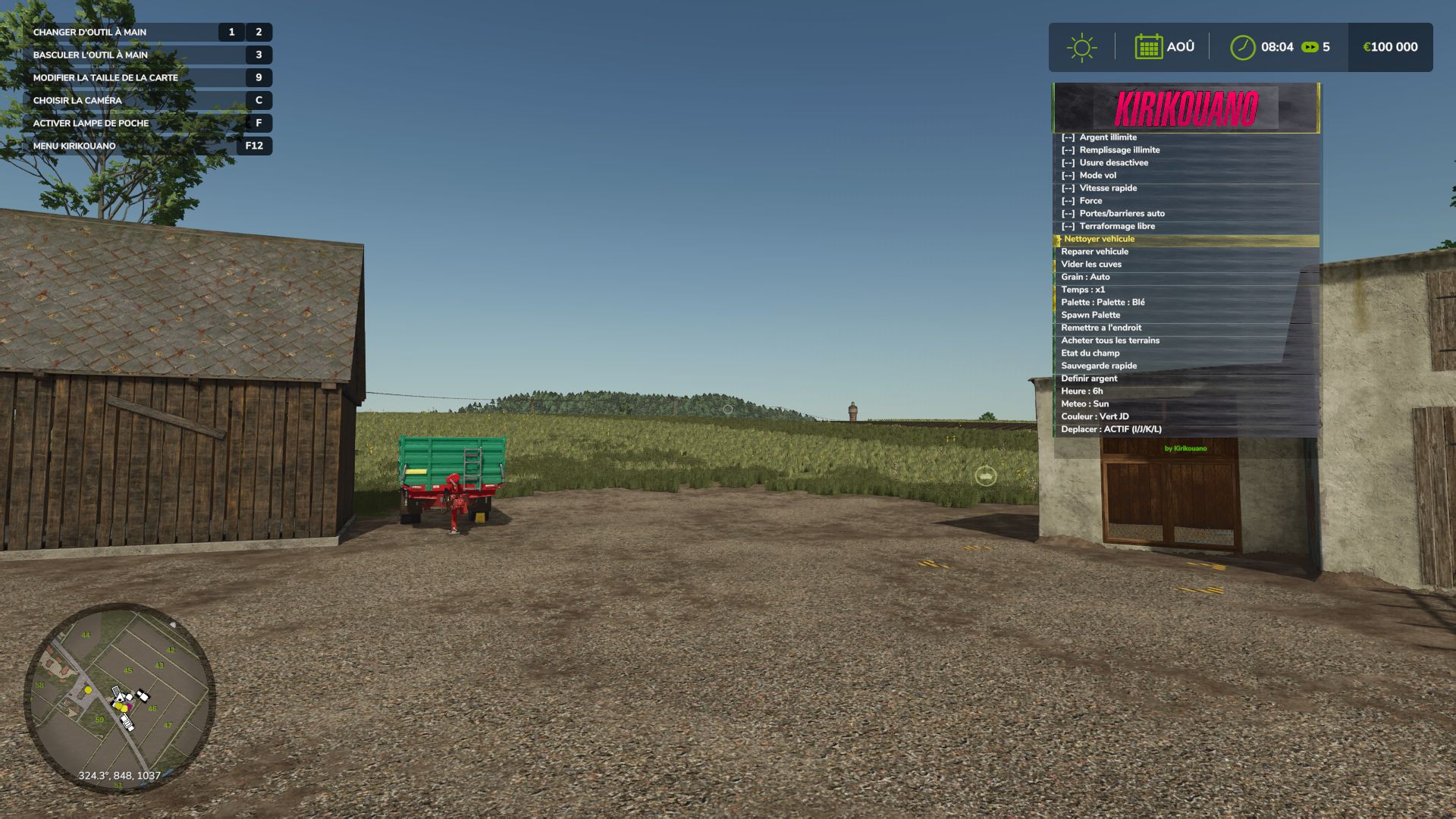 Kirikouano Menu HUD