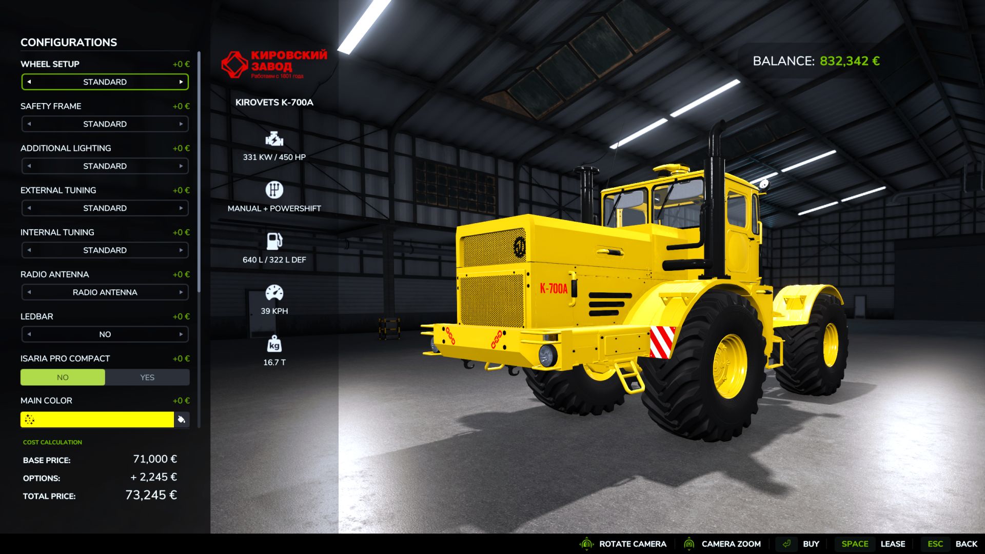 KIROVETS K-700A K-701