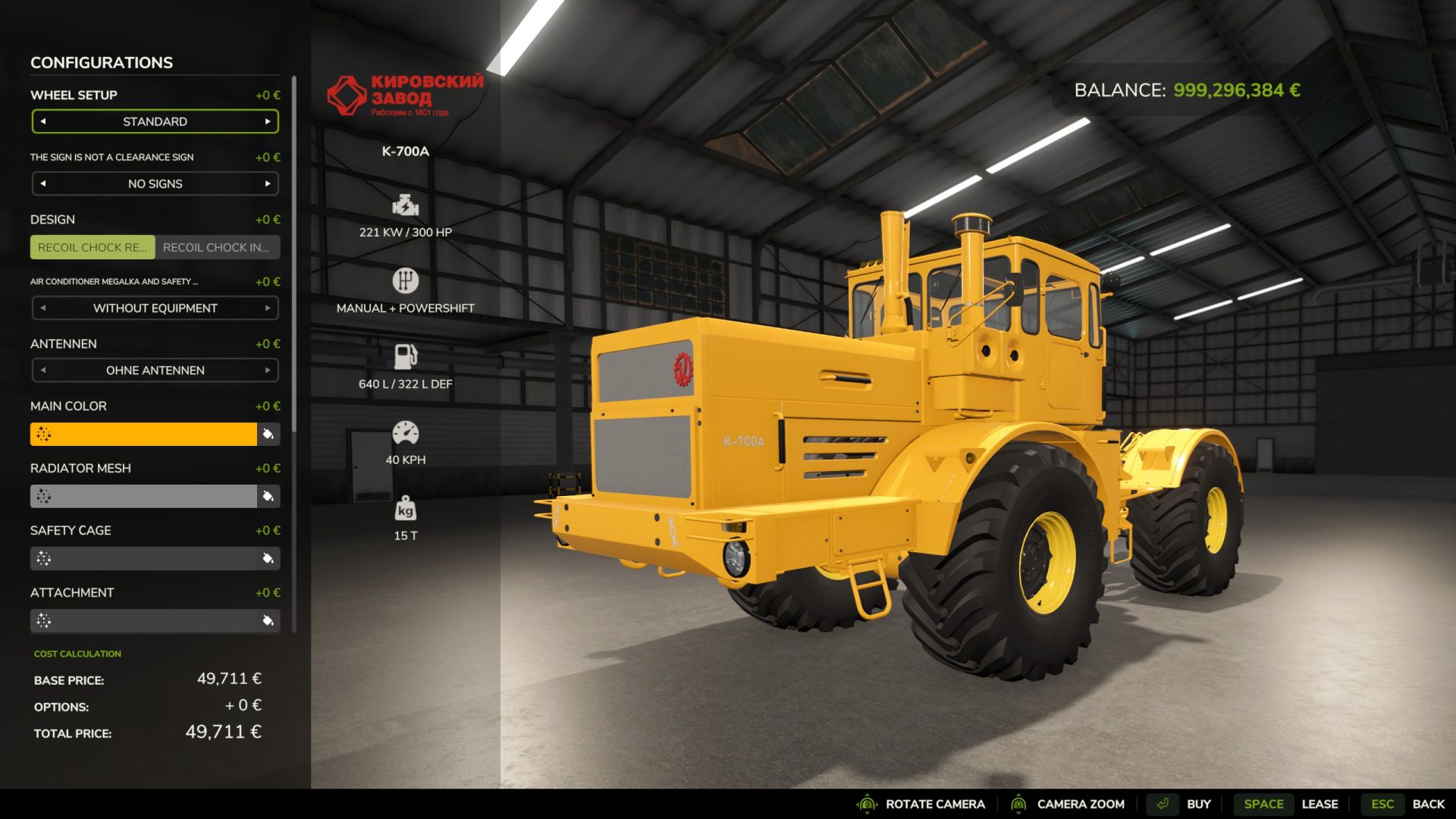 Kirovets K700-A FTG