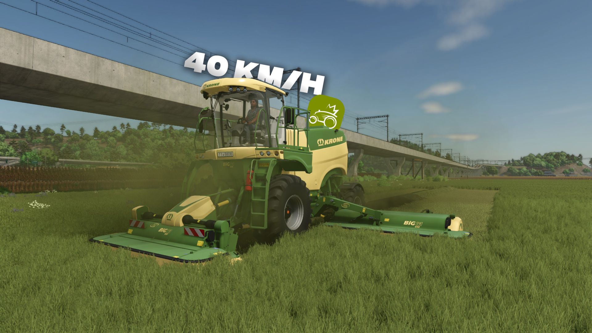 Krone Big M 450 (plus rapide / plus puissant)