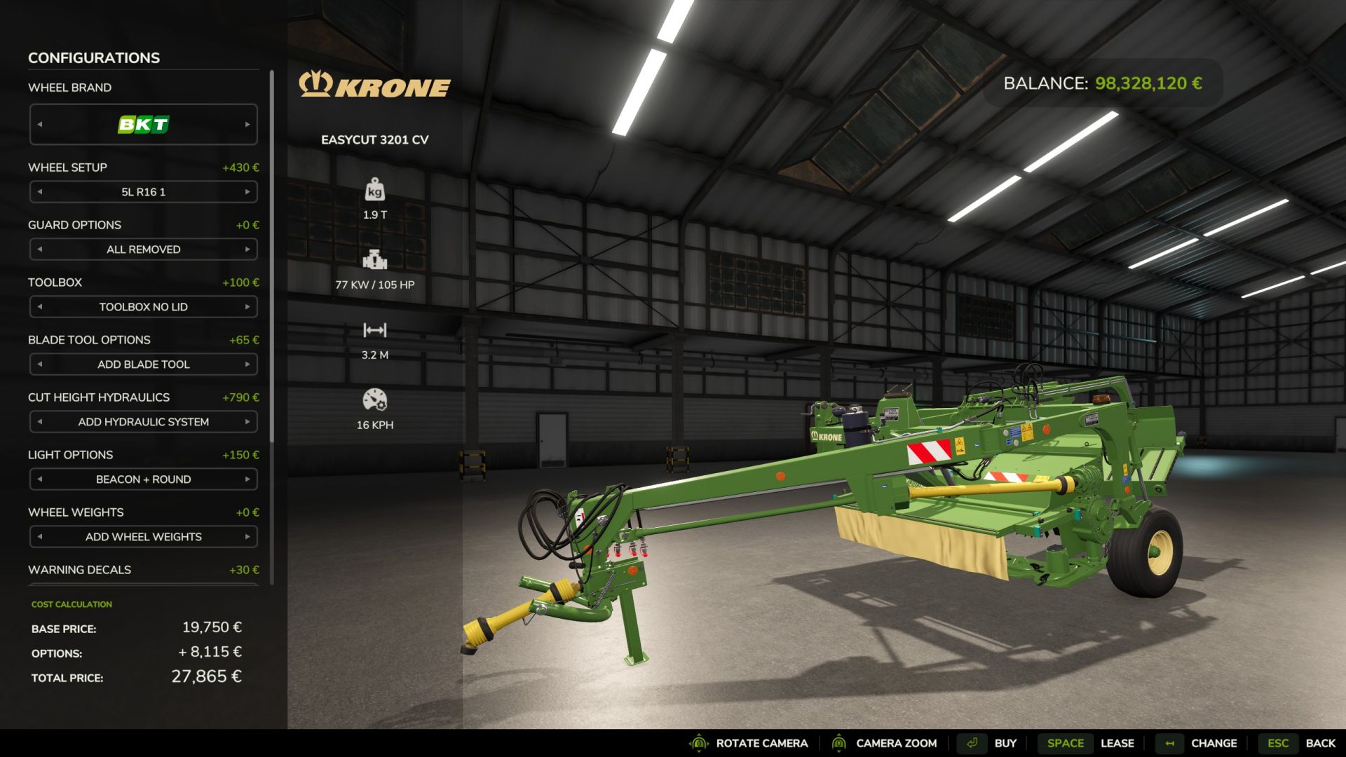 Krone EasyCut 3201 CV Rasenmäher