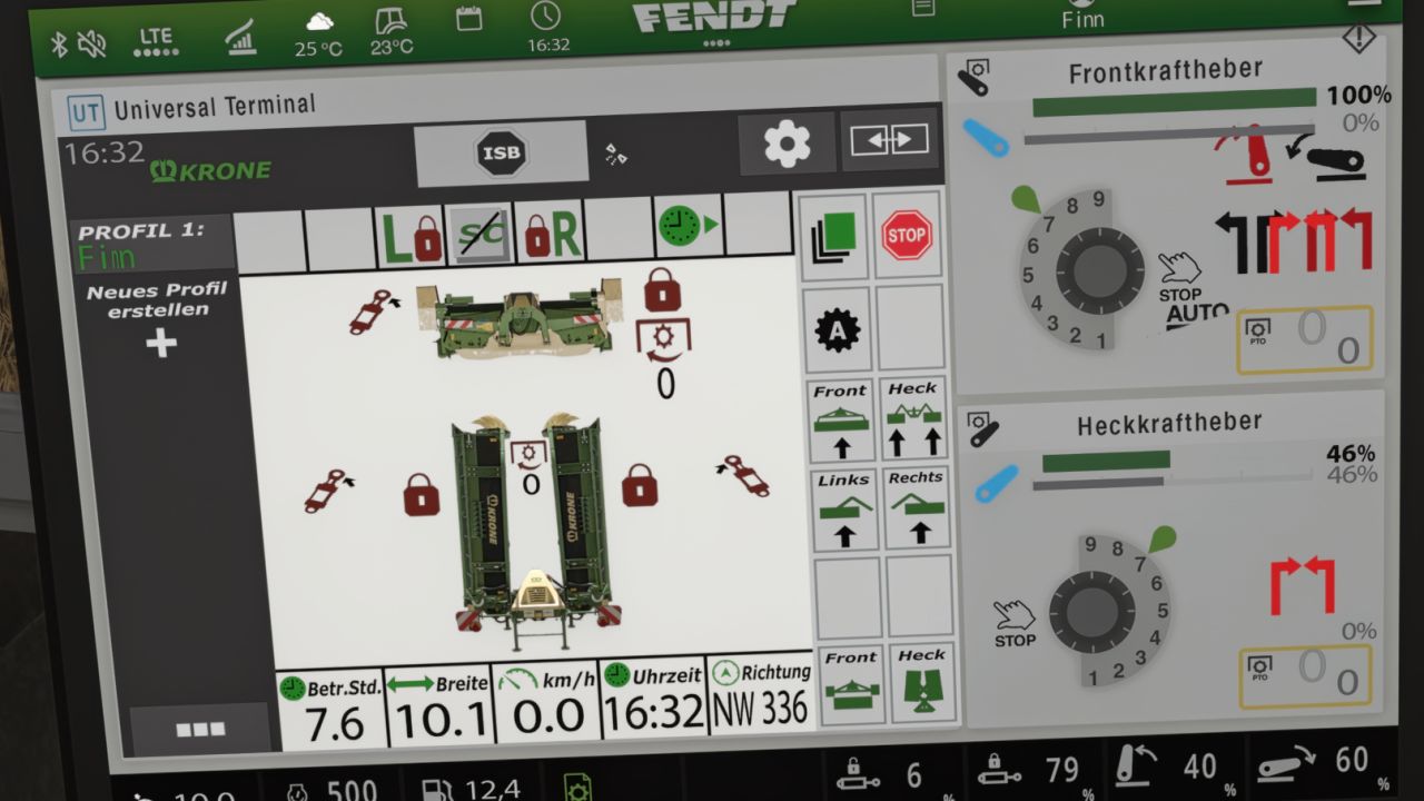 Krone EasyCut isoBUS Screen (Prefab)