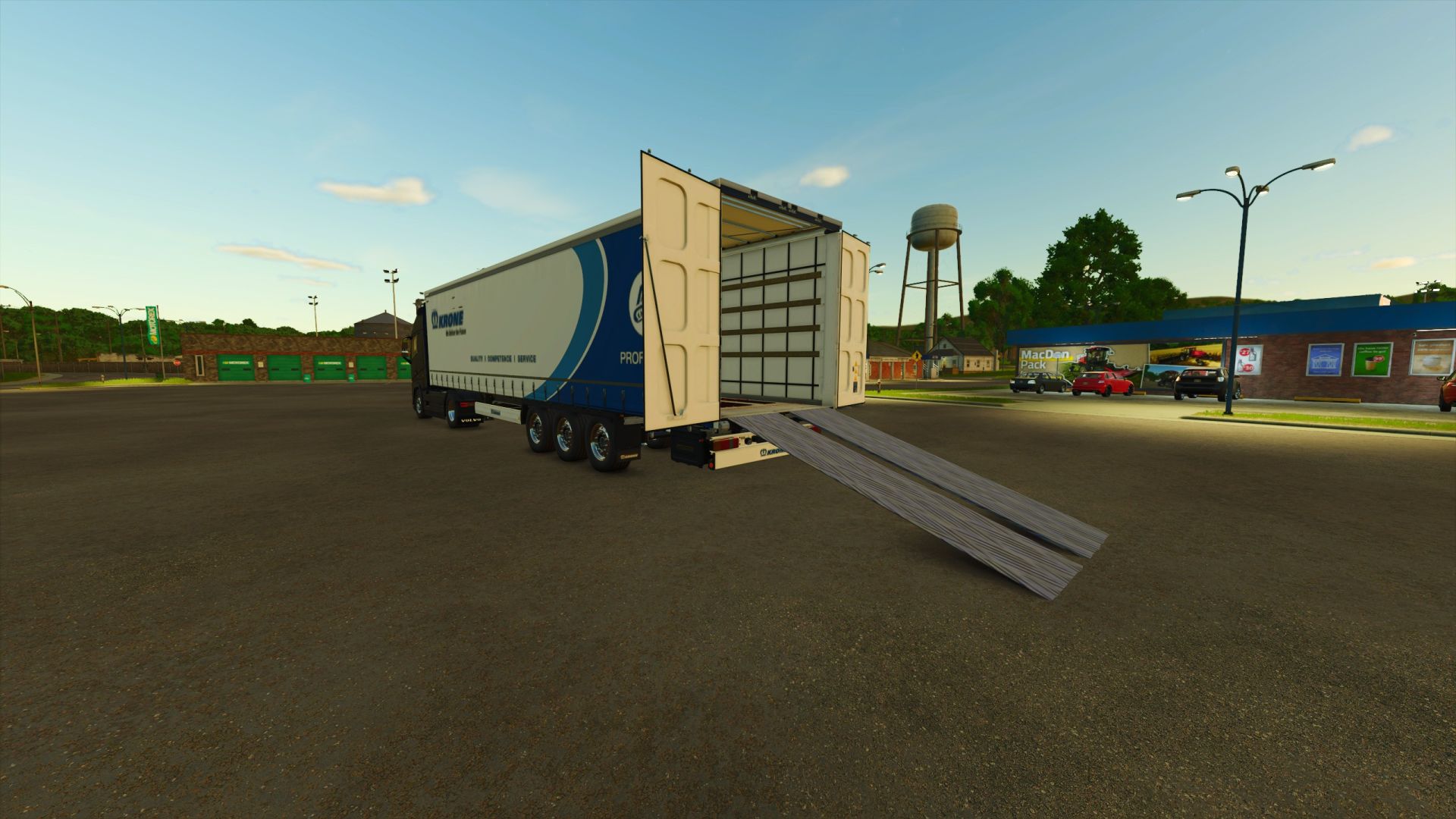 Krone Profil-liner Trailer With Ramps