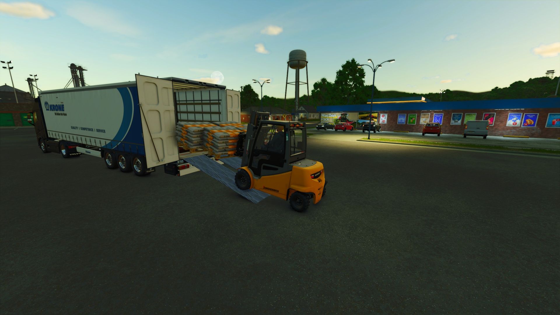 Krone Profil-liner Trailer With Ramps