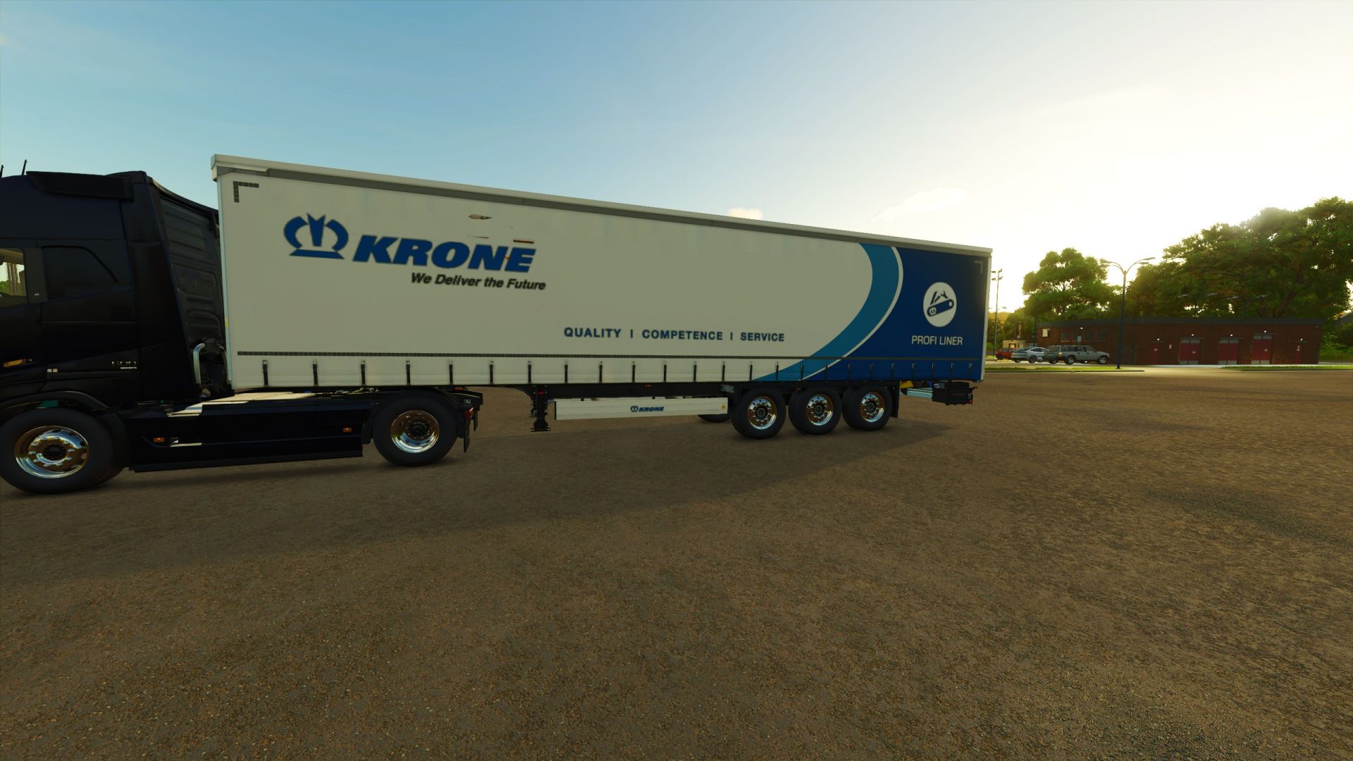 Krone Profi-liner-aanhangwagen met oprijplaten