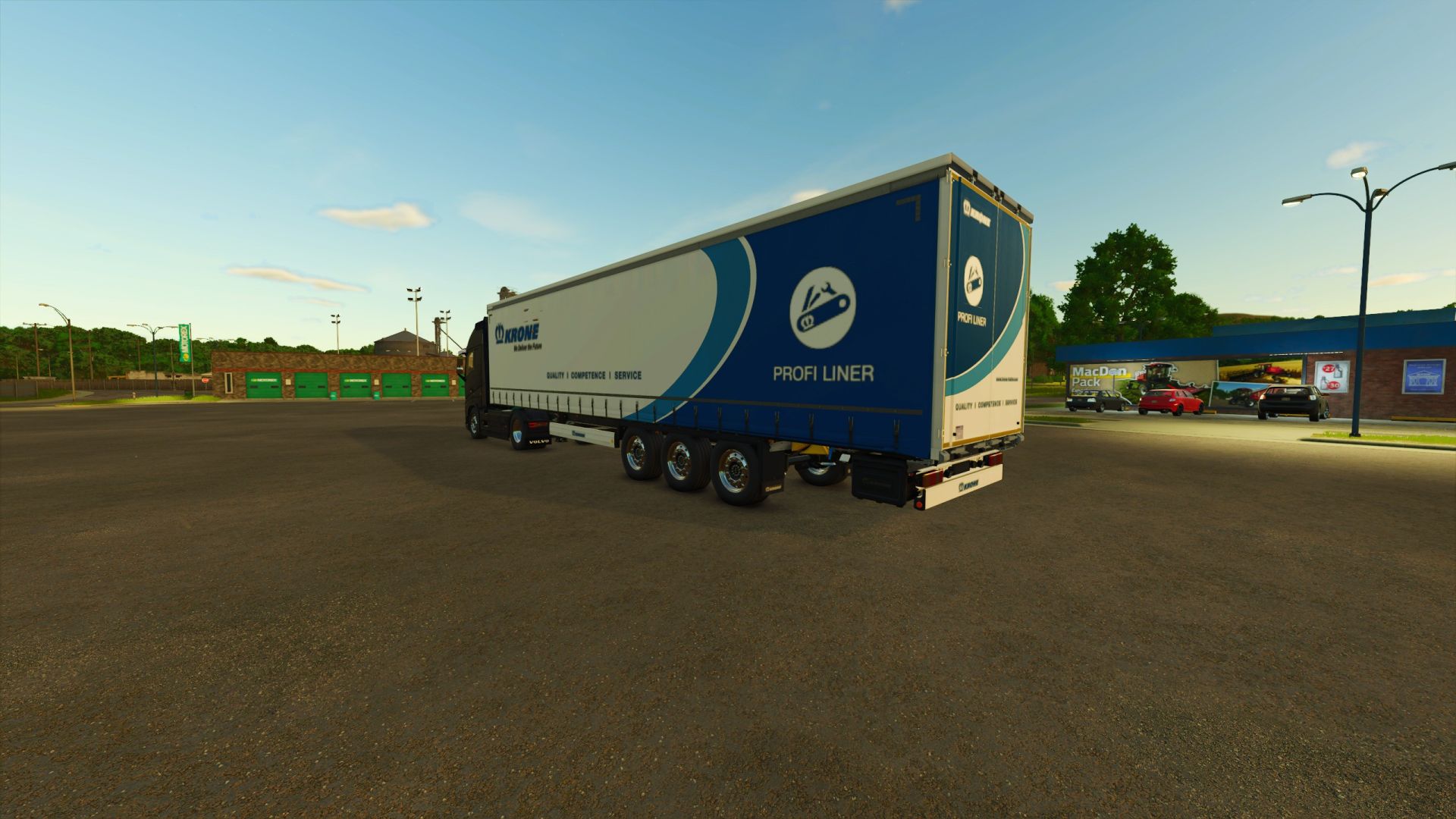 Krone Profil-liner Trailer With Ramps