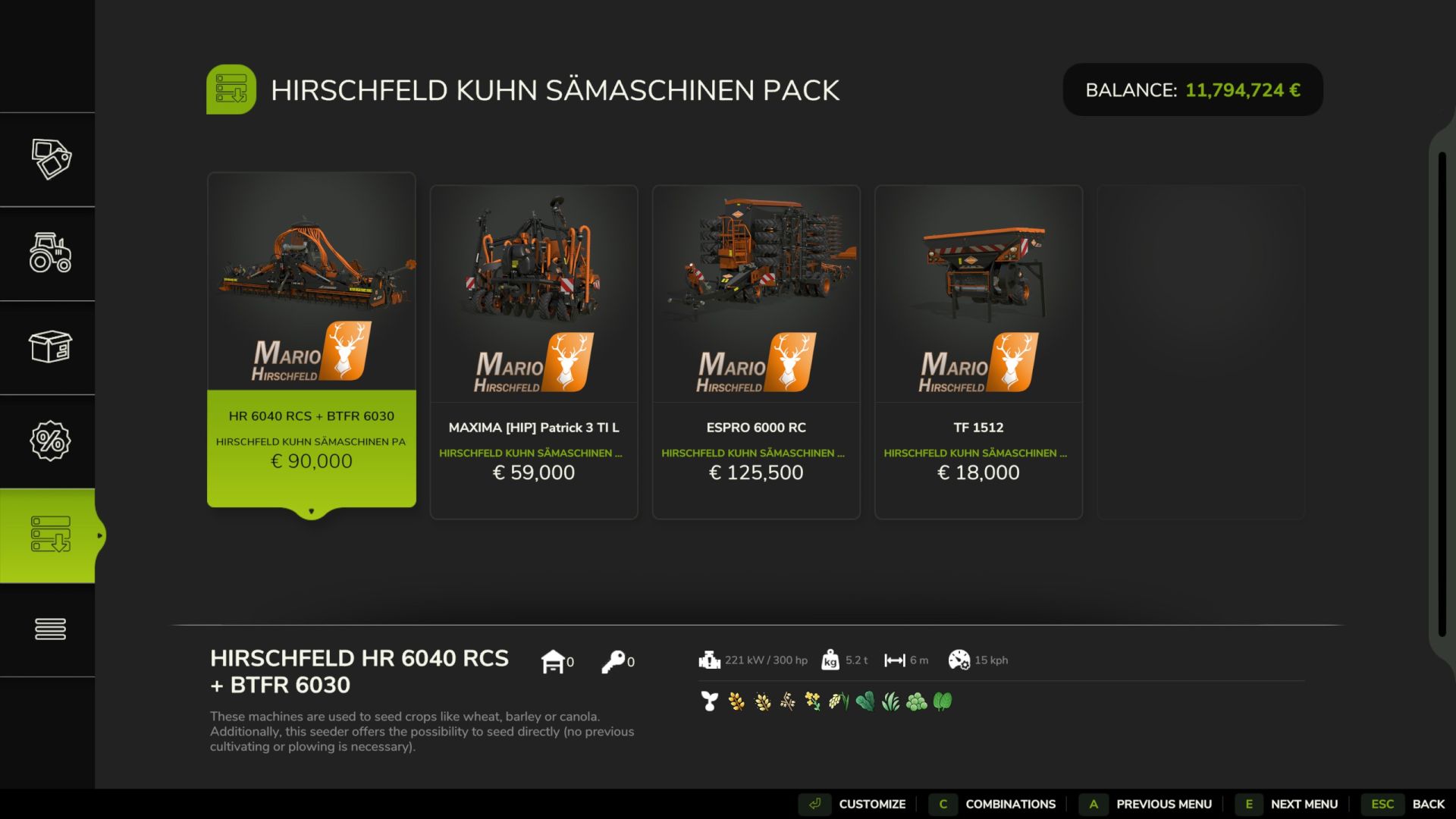 Kuhn Tohum Ekme Modpack – renk seçimi, doğrudan tohumlama ve daha fazla hız