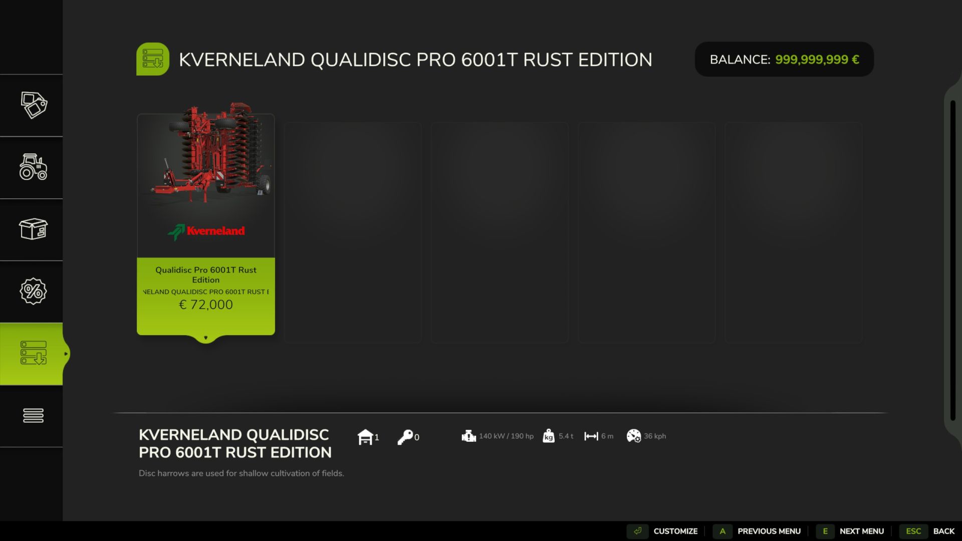 Kverneland Qualidisc Rust Edition