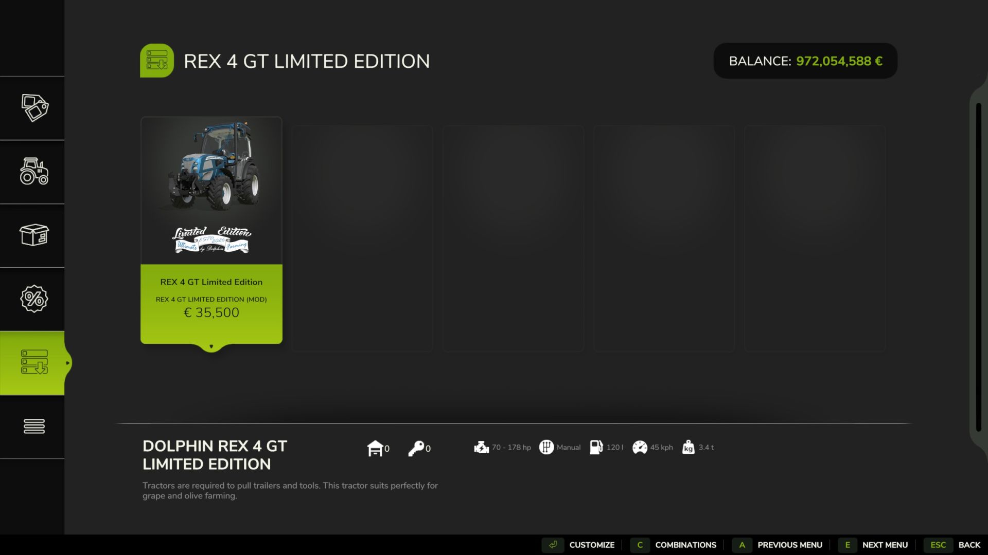 Landini Rex 4 GT Limited Edition