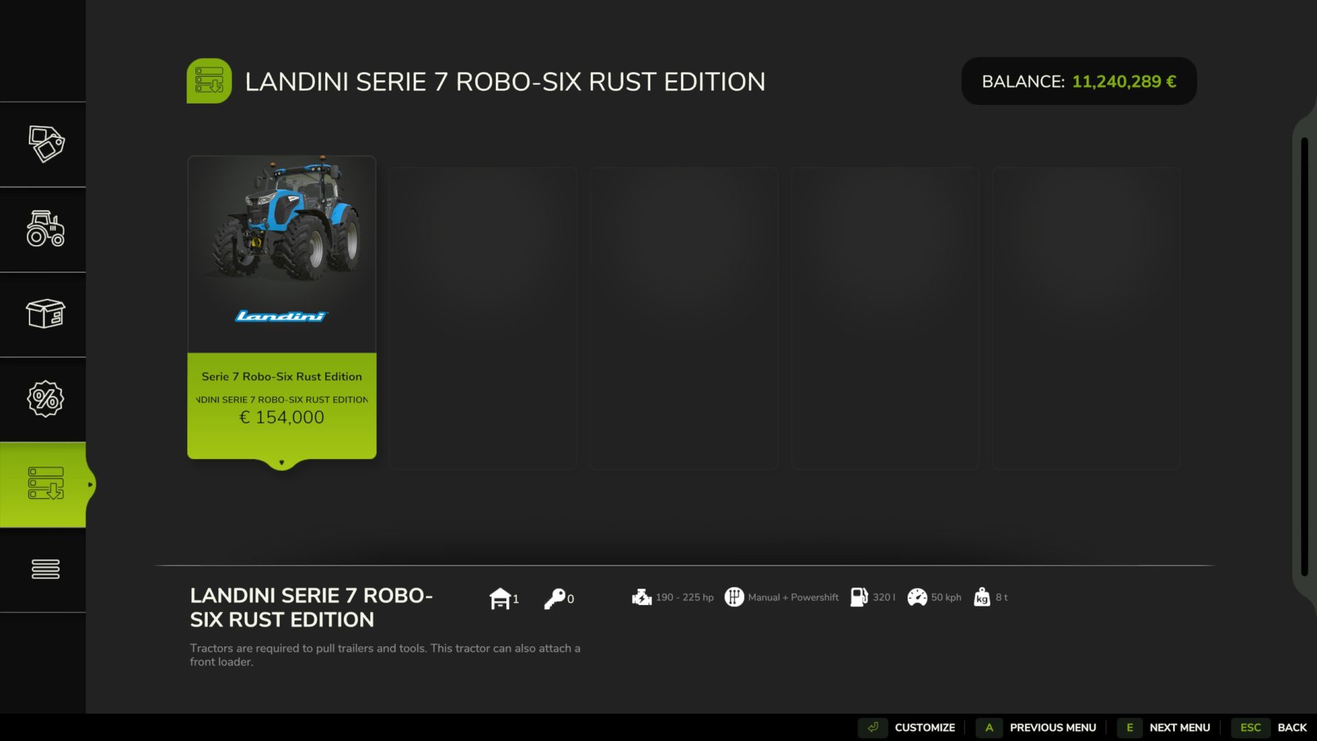 Landini Serie 7 Robo-Six Rust Edition