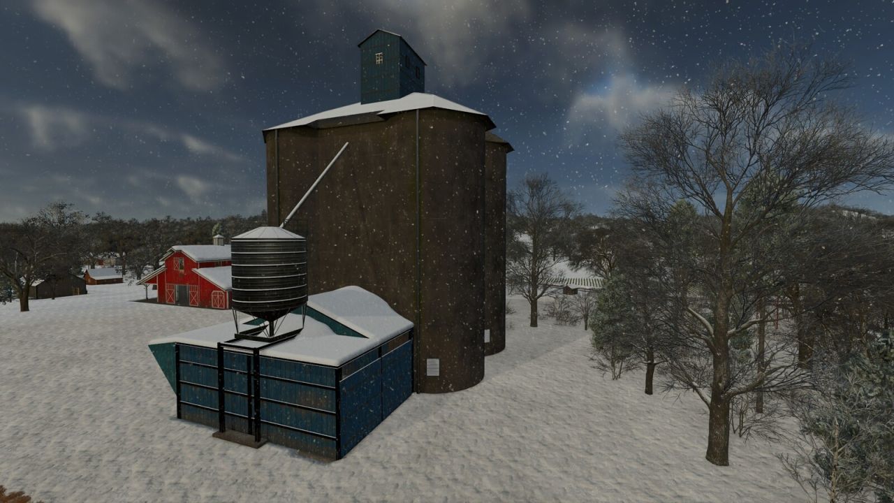 Large Concrete Grain Silo