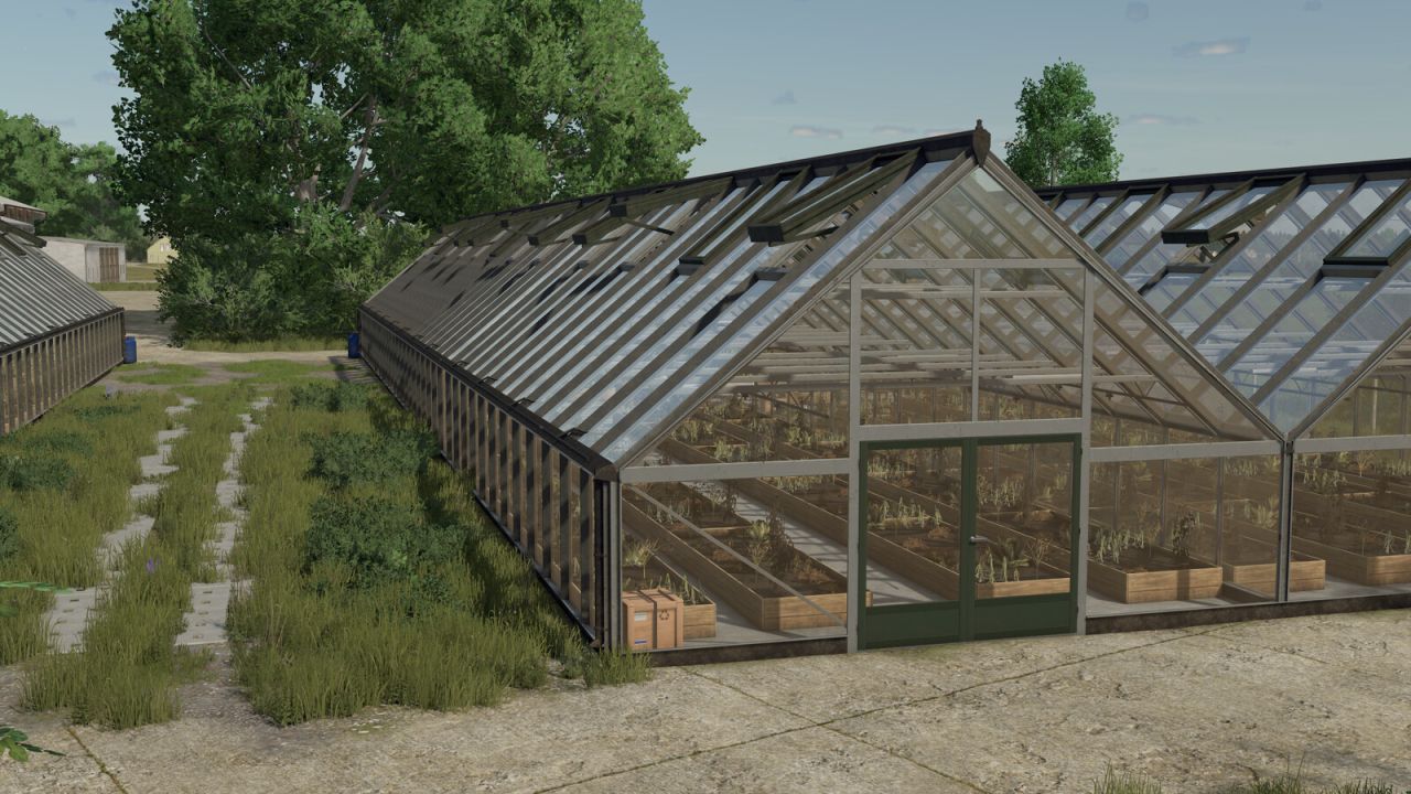 Large Glass Greenhouse Package