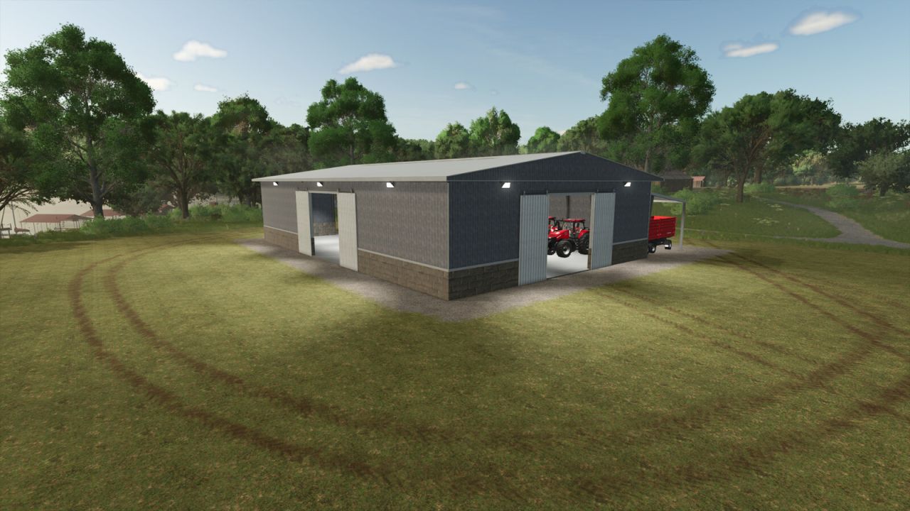 Grand Hangar Pour Machines Et Outils