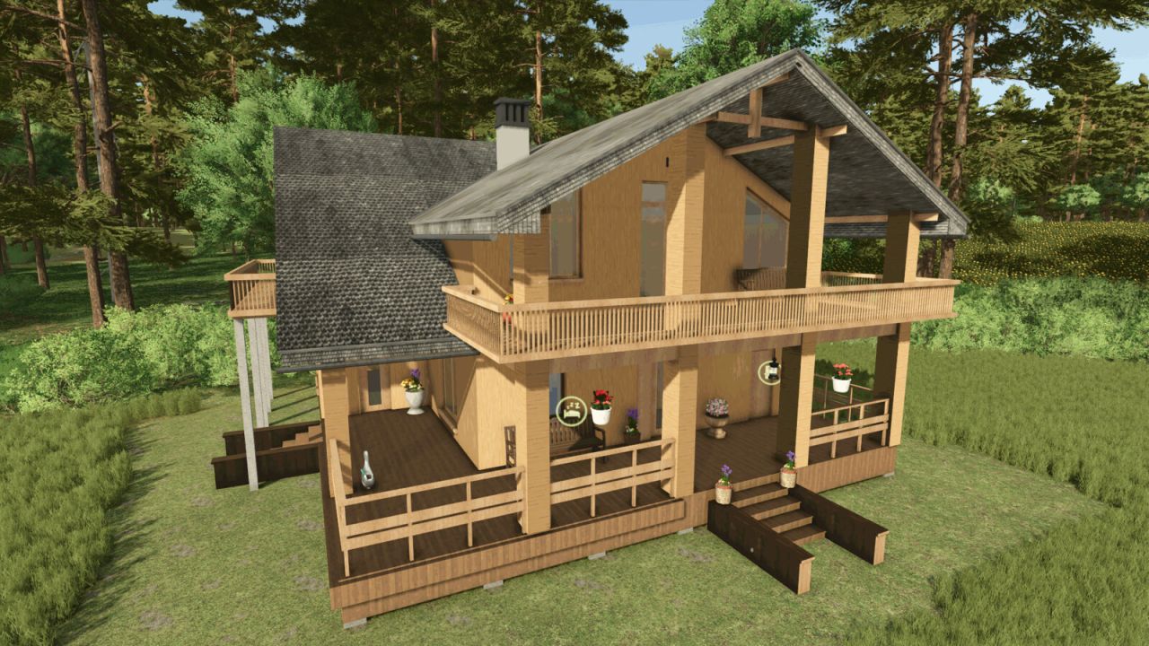 Grande casa di montagna