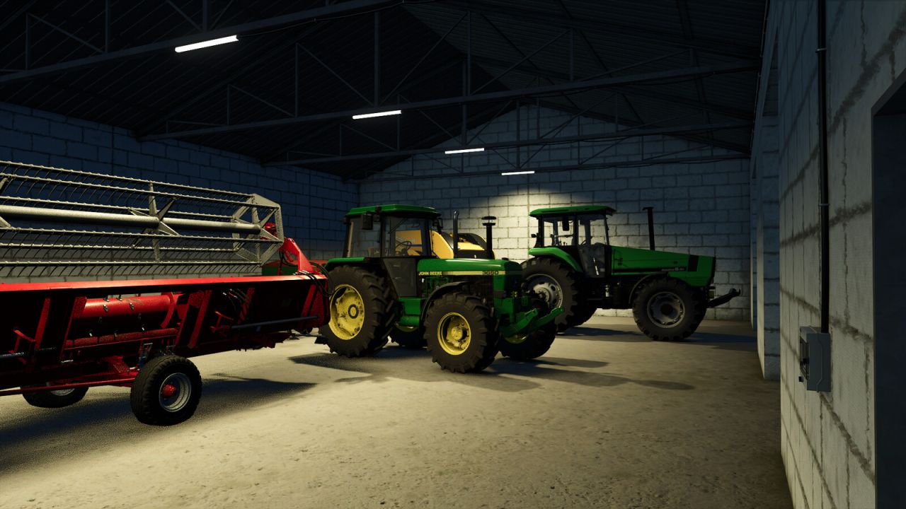 Grand hangar pour machines