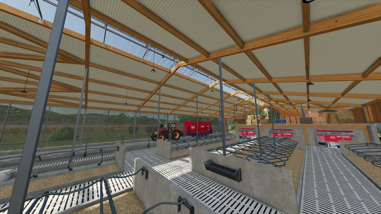 Large Stable With ManureHeap