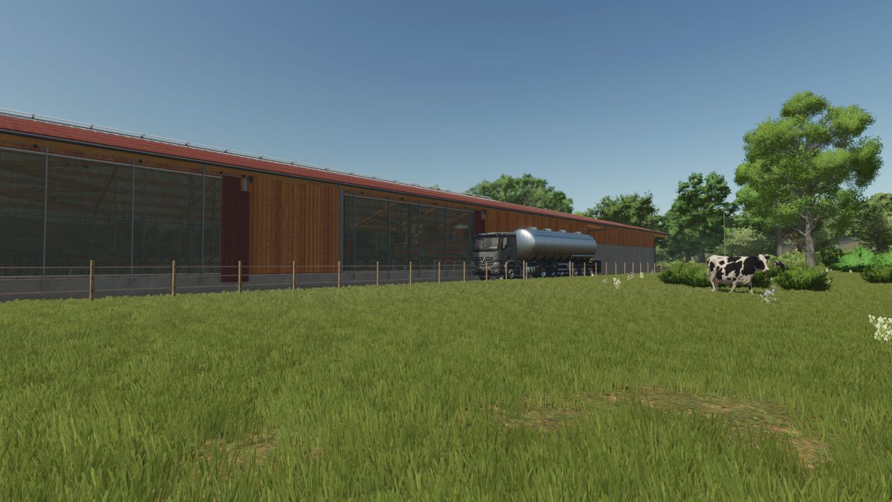 Large Stable With ManureHeap