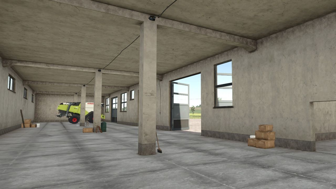 Large U-Shaped Garage