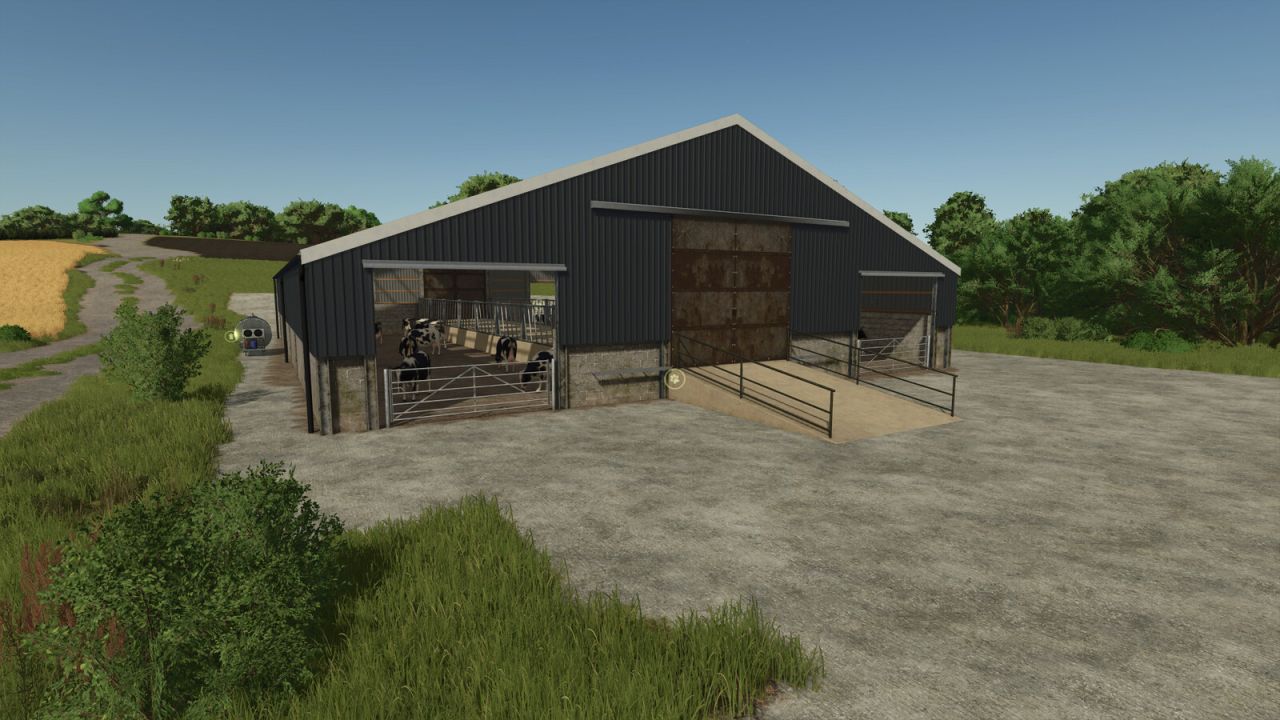 Large UK Indoor Cow Barn