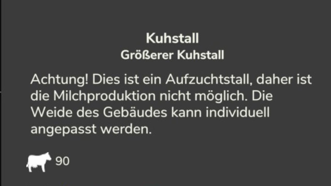 Größerer Kuhstall