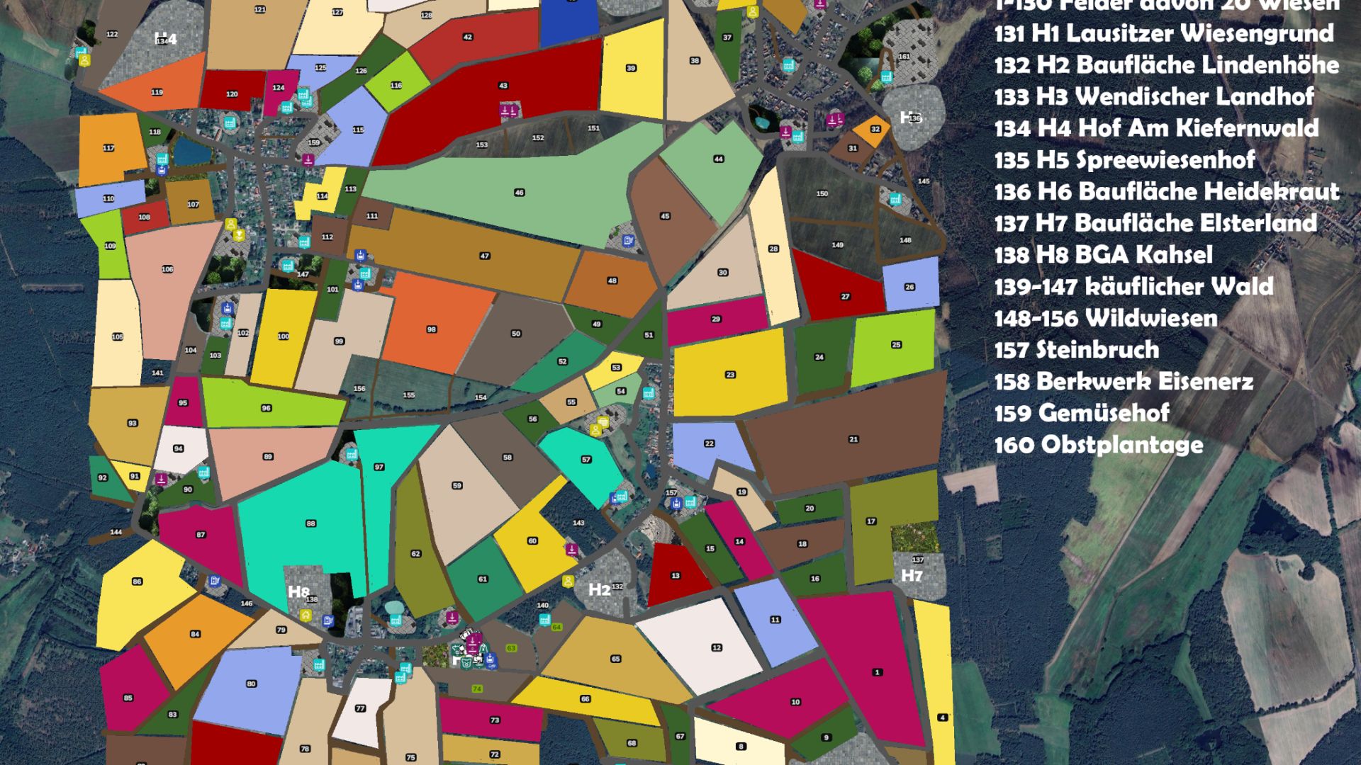 Lausitzer Landschaften 4x