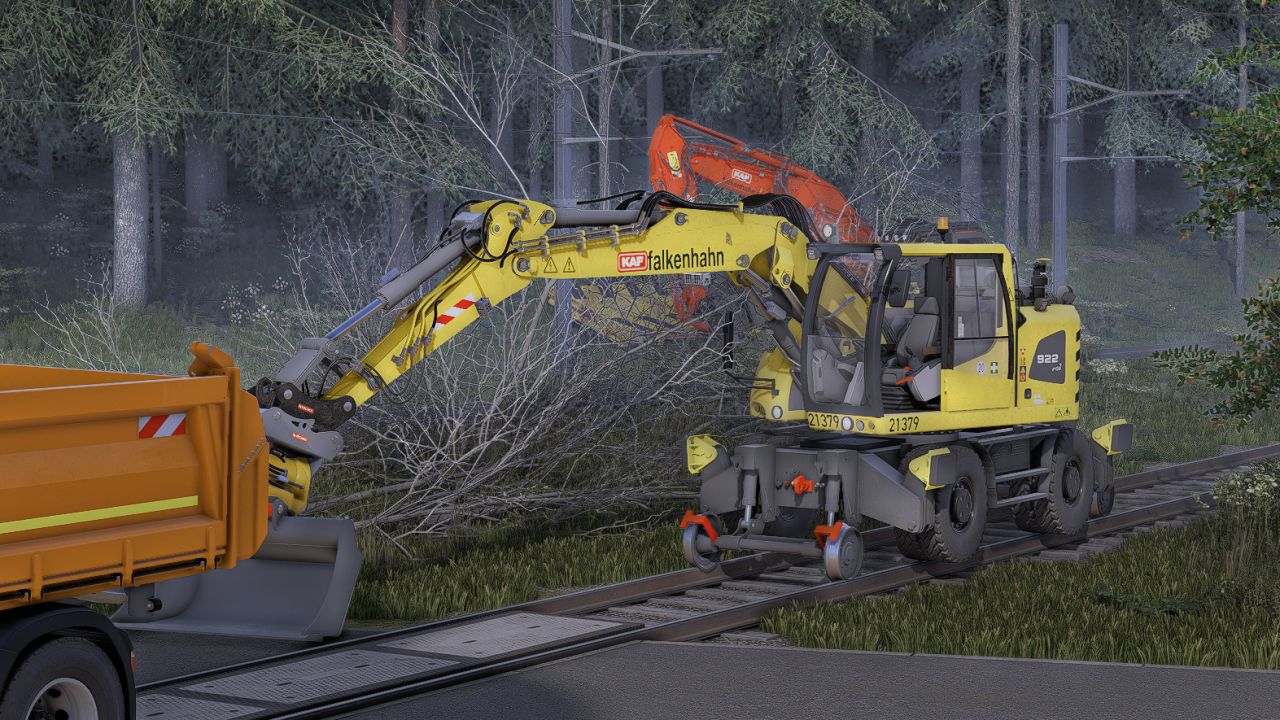 Liebherr 922 Spoorexcavator