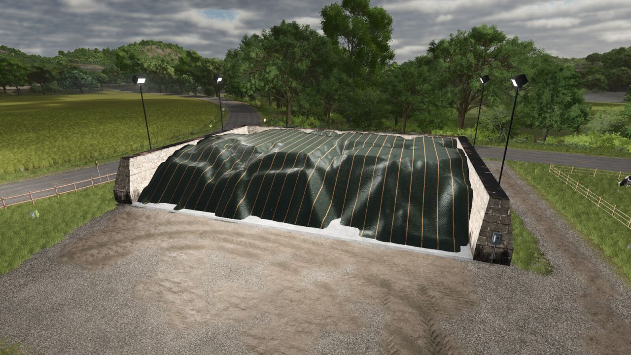 Lighted Bunker Silo