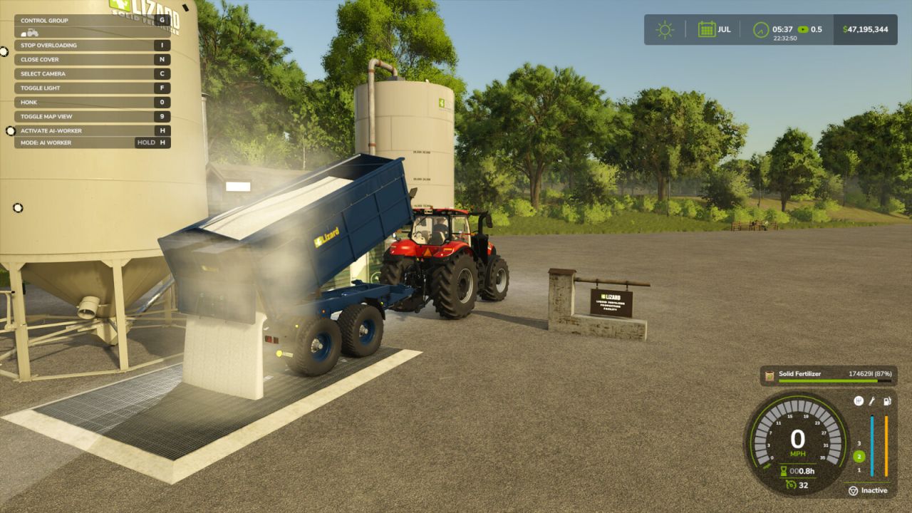 Instalación de fertilizantes líquidos