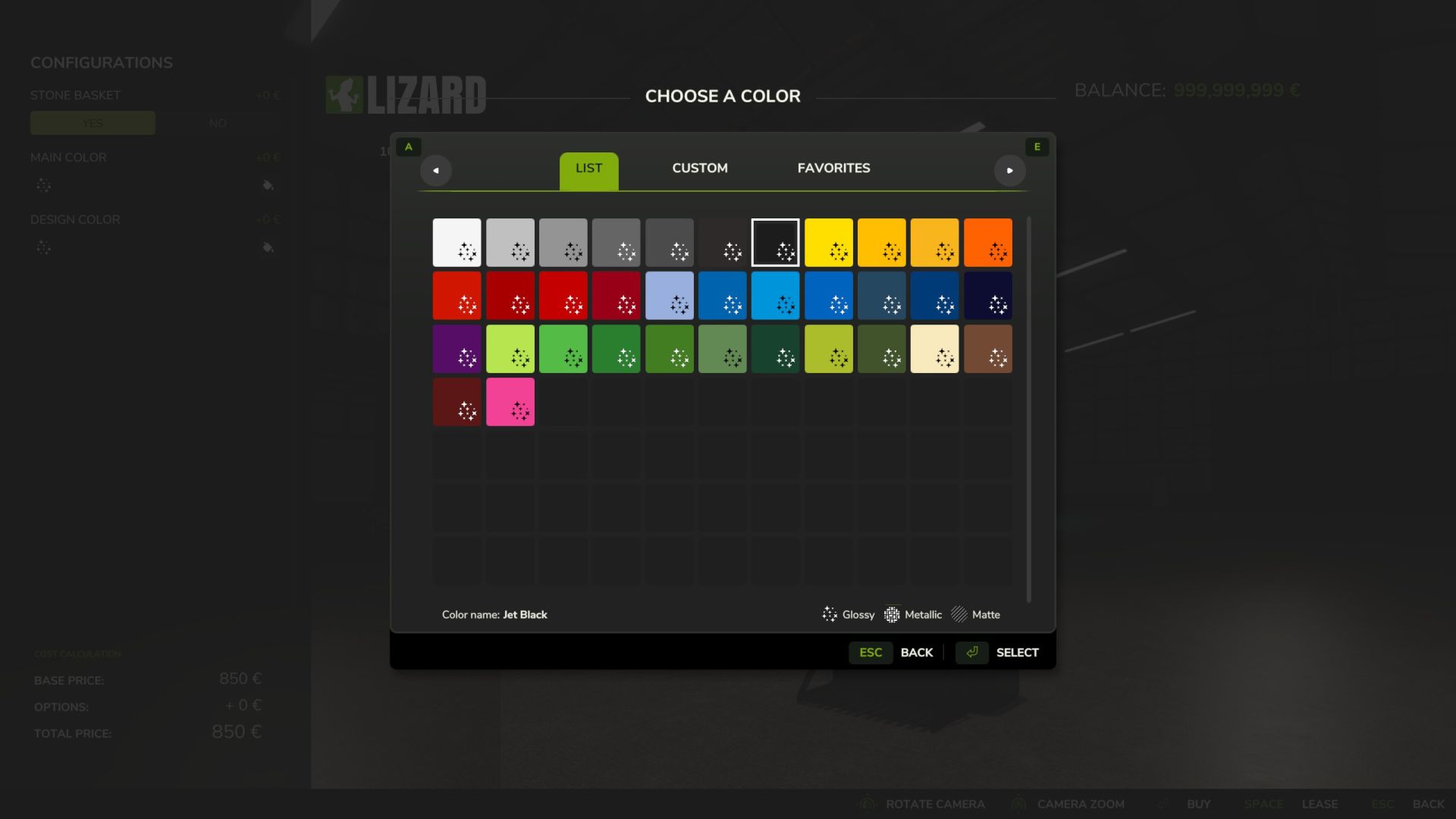 Lizard 1050 KG Weight
