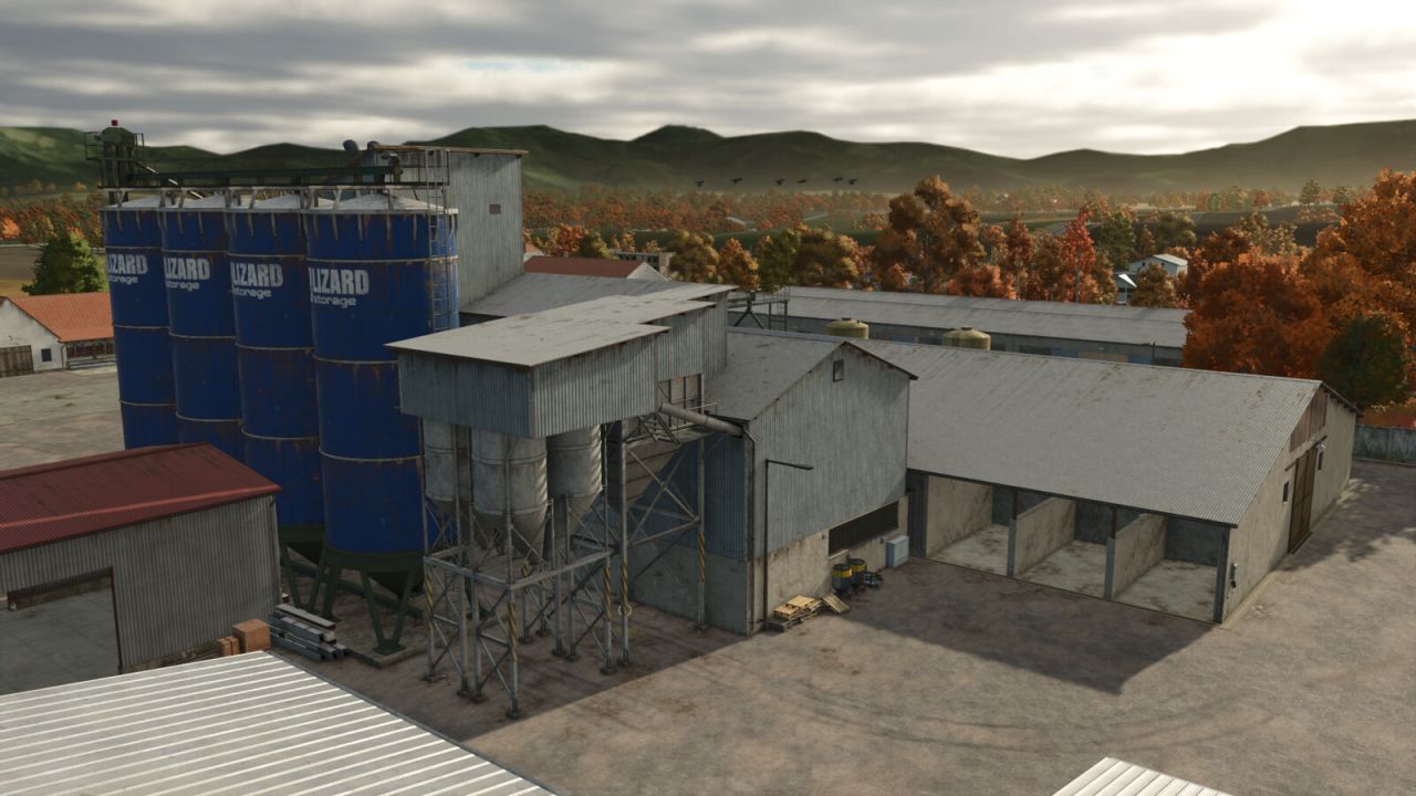 Хранение зерна ящерицы и производитель корма для свиней