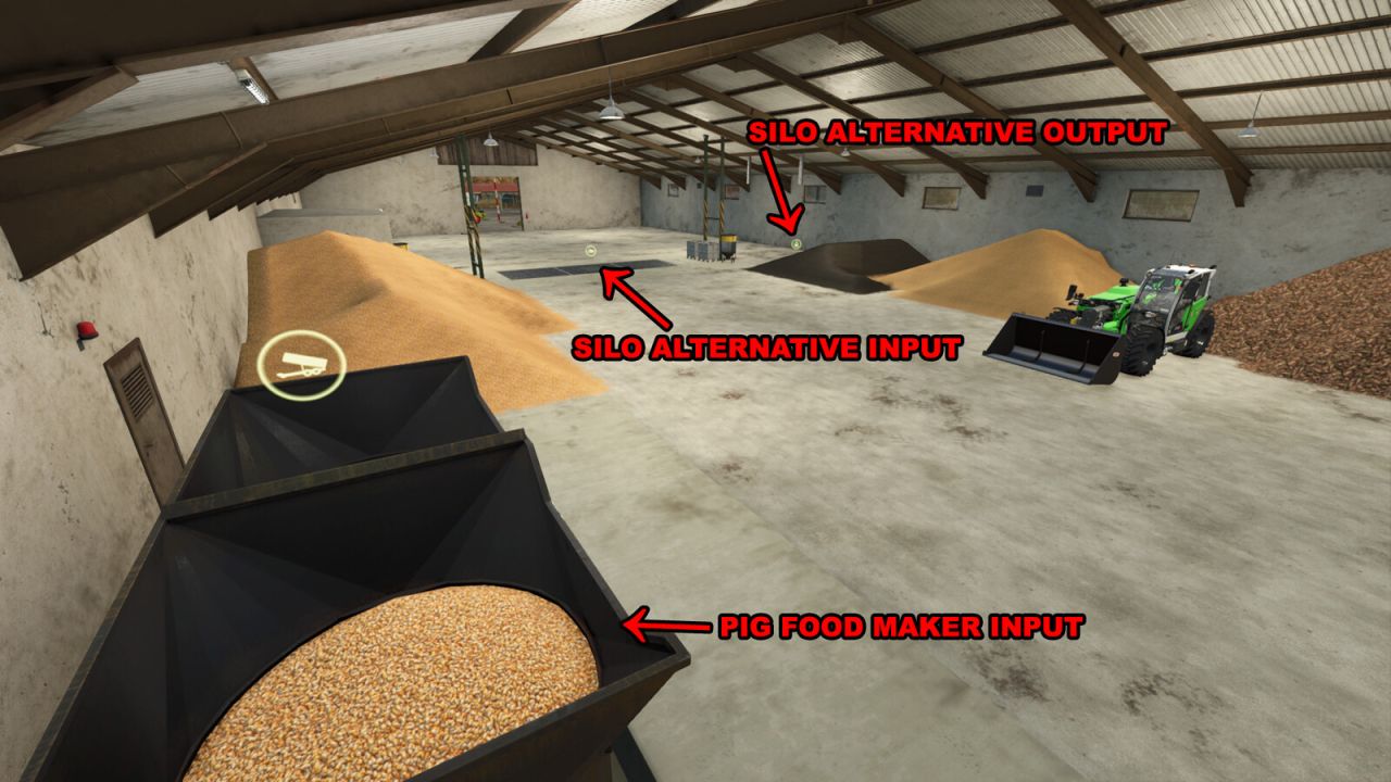 Хранение зерна ящерицы и производитель корма для свиней