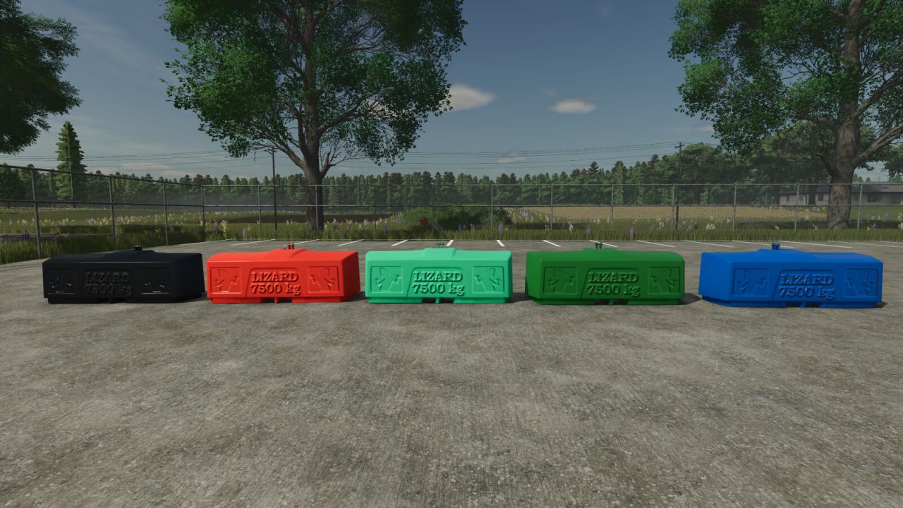 Waga wypełniona ołowiem jaszczurki 7500 KG