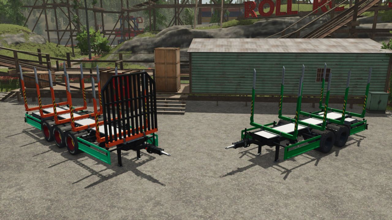 Pack de remorques en bois court Lizard