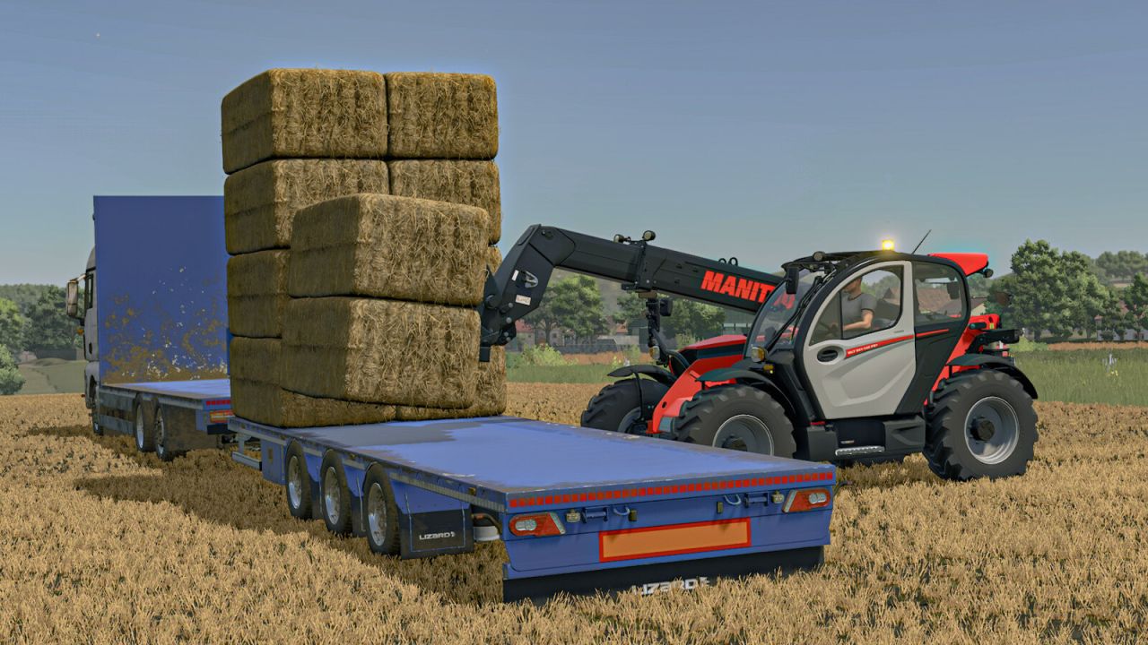 Remolque de transporte de paja de lagarto