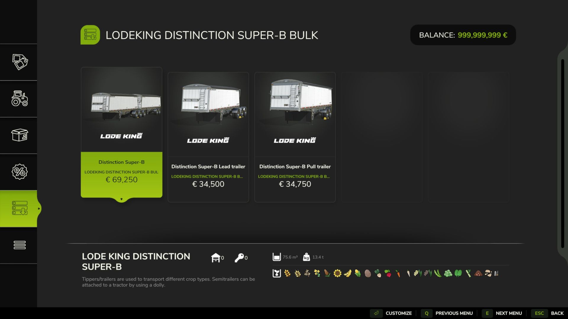Lode King Distinction Super-B Bulk