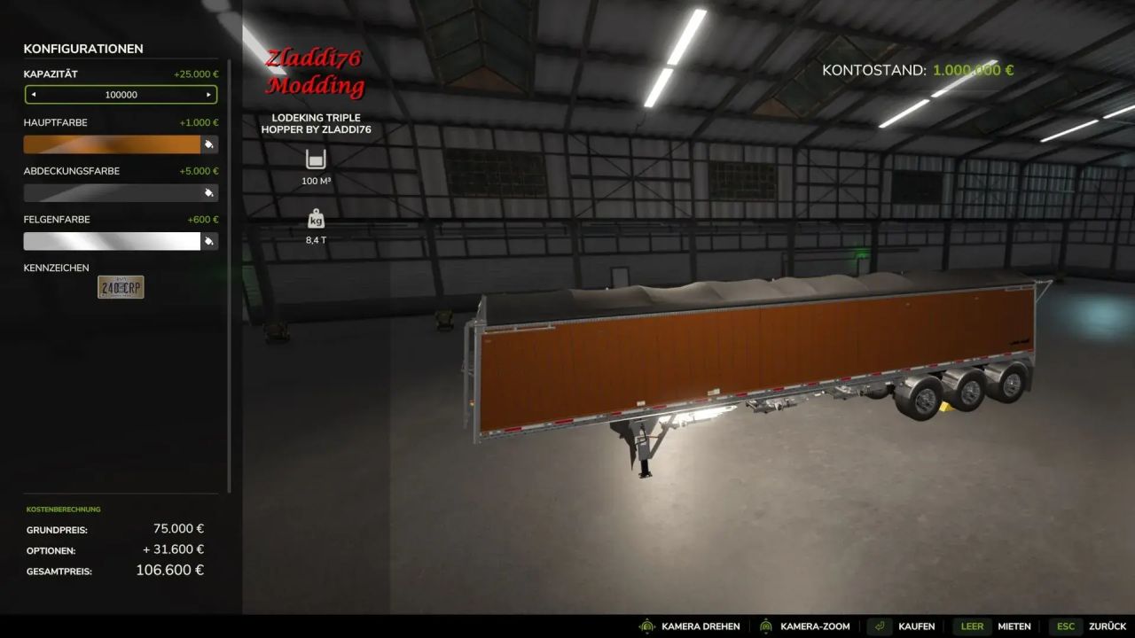 LodeKing Triple Hopper (125.000L)