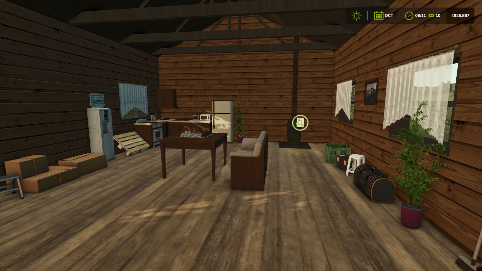 Logcabine om te bouwen