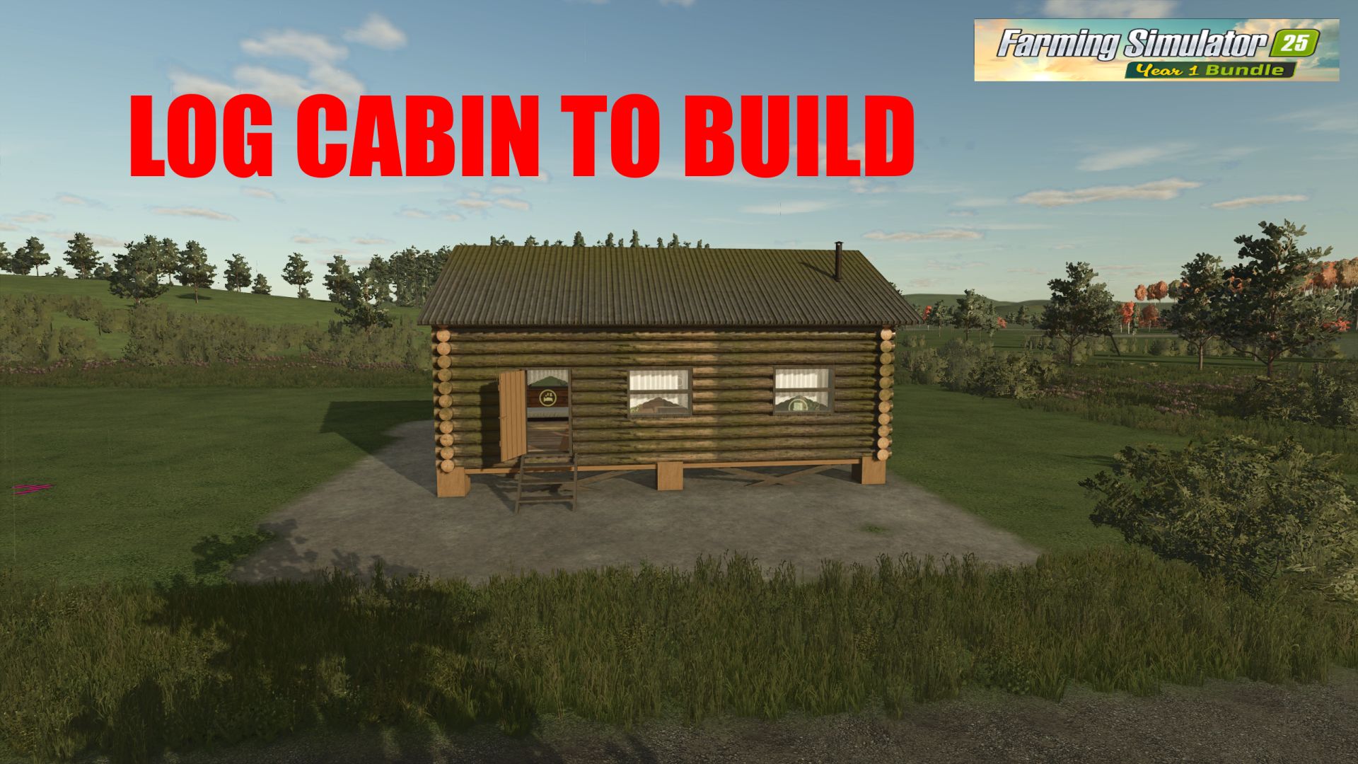 Cabaña de troncos para construir