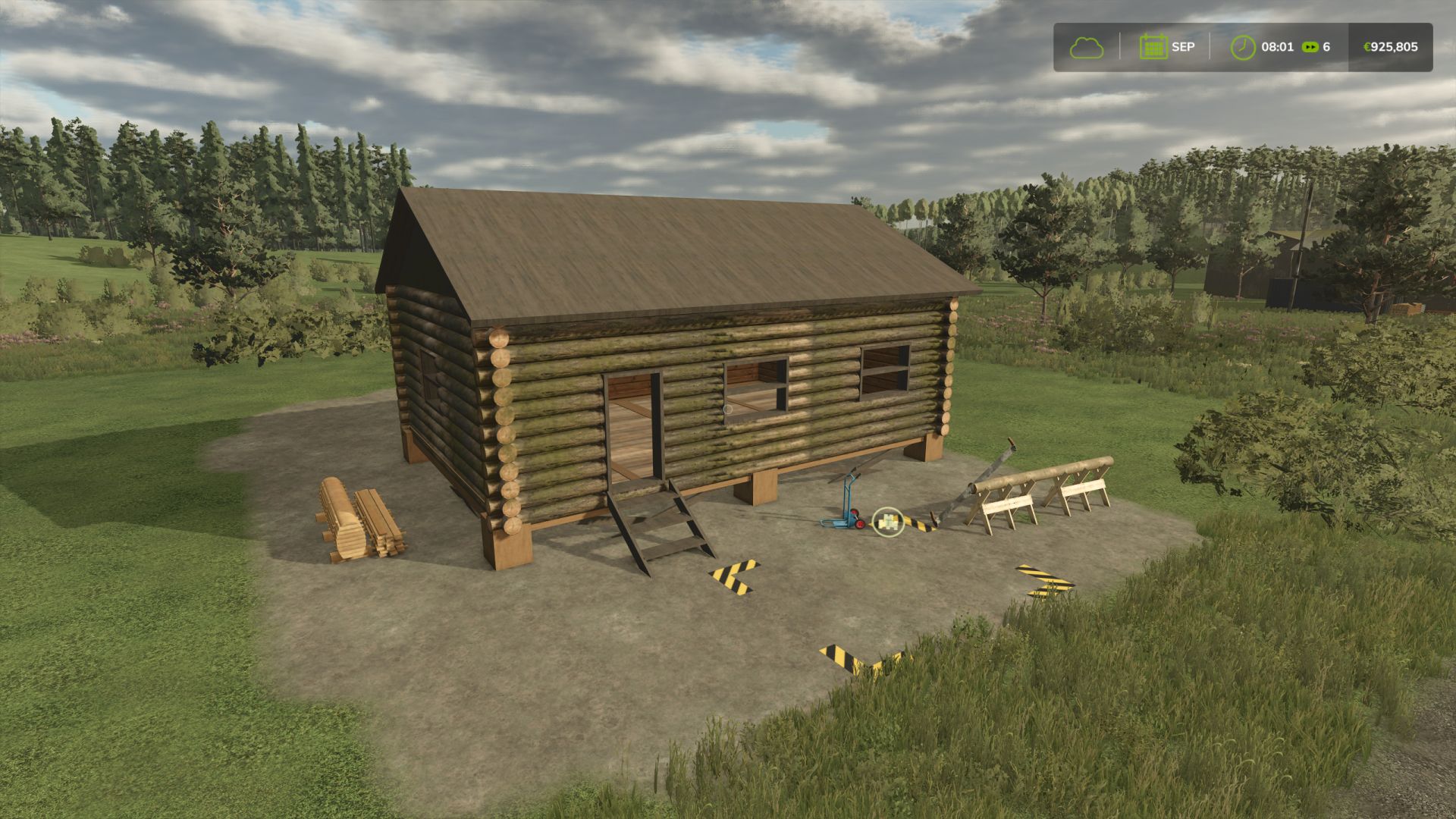 Logcabine om te bouwen