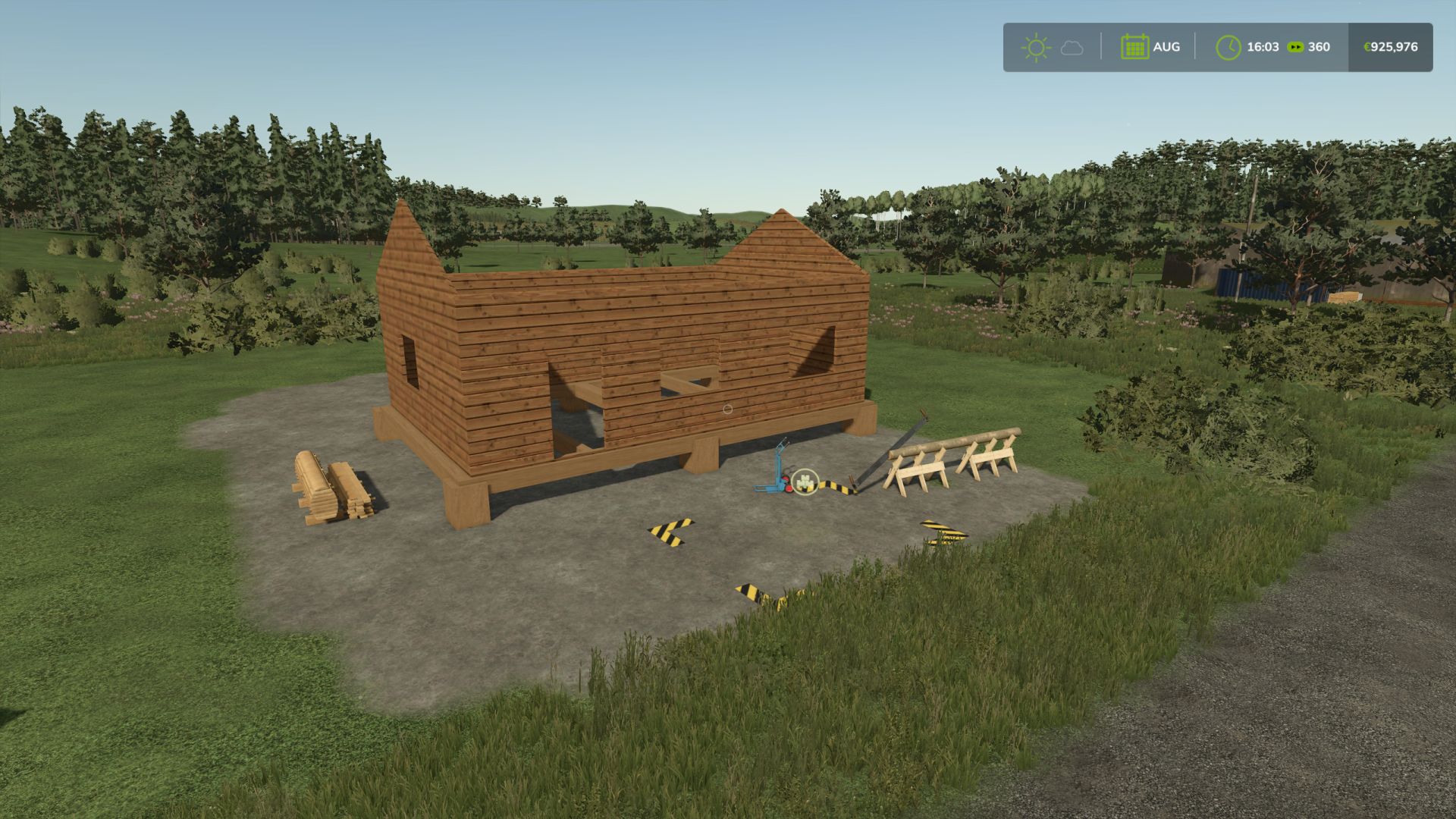 Logcabine om te bouwen