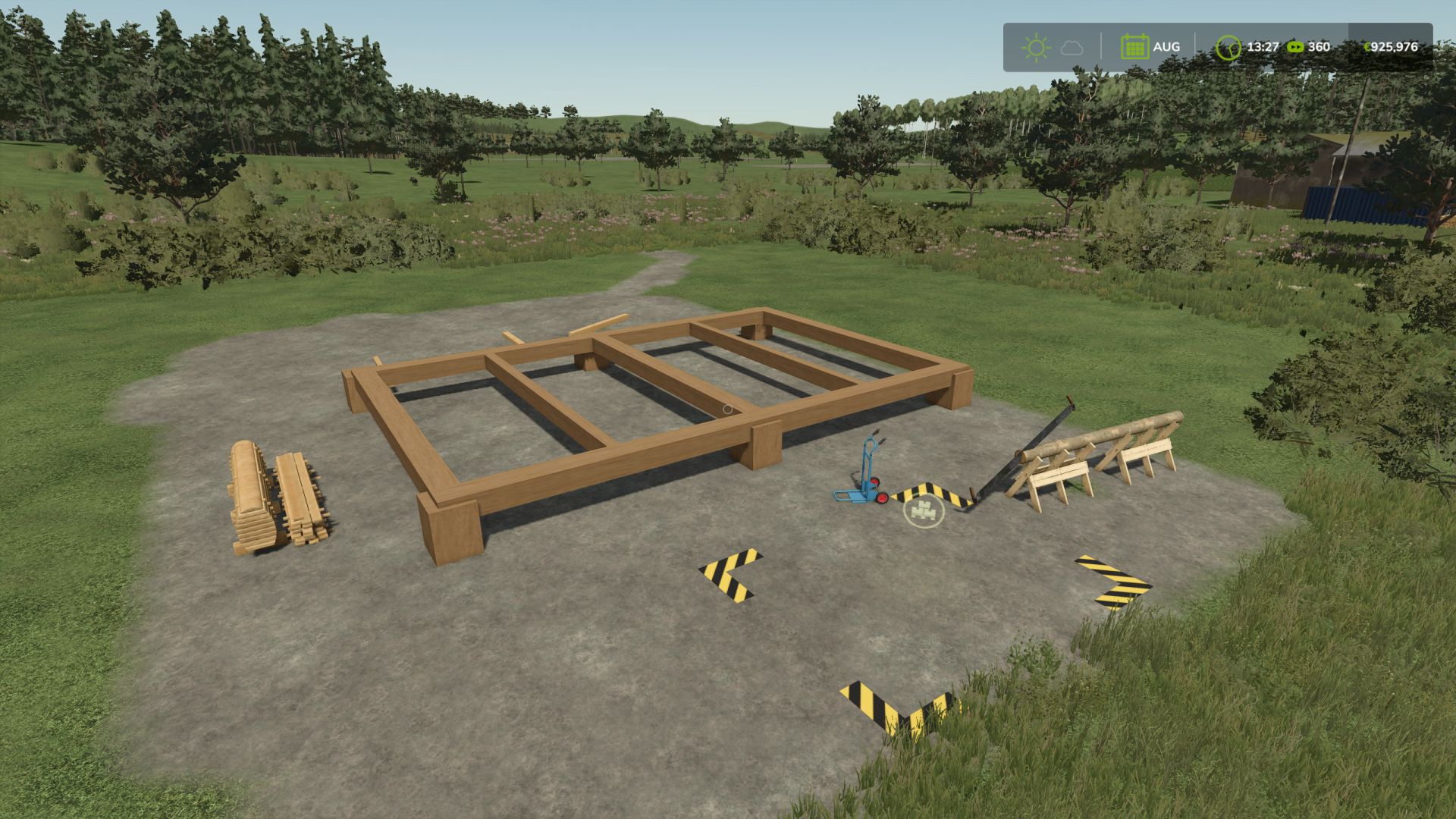 Logcabine om te bouwen