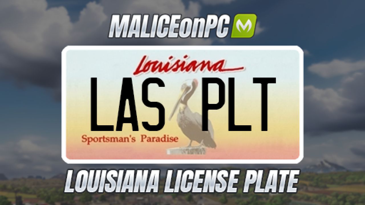 Louisiana License Plate