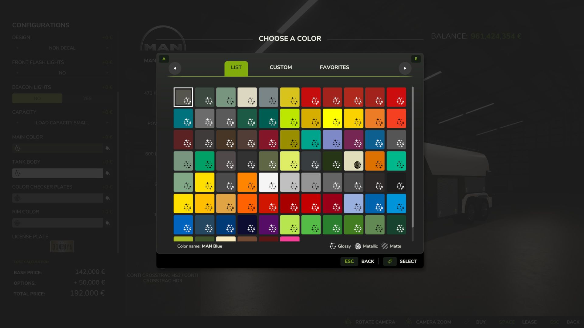 Mann Milchtransport Pack