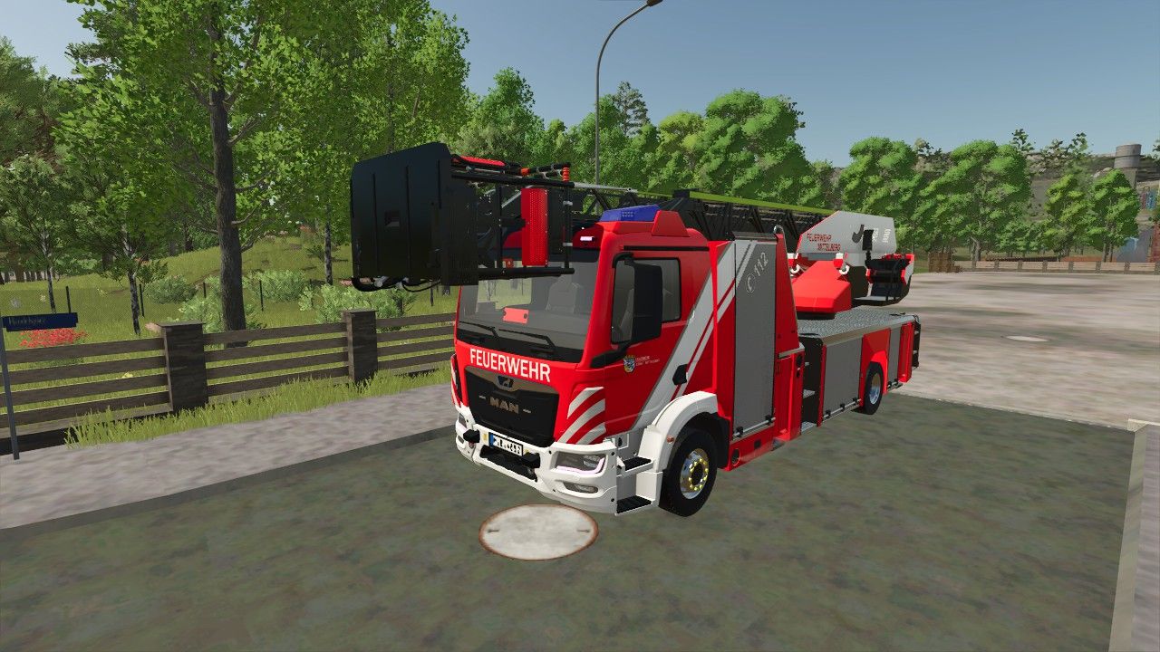 MAN Rosenbauer DLK 23/12 from the Mittelberg fire department