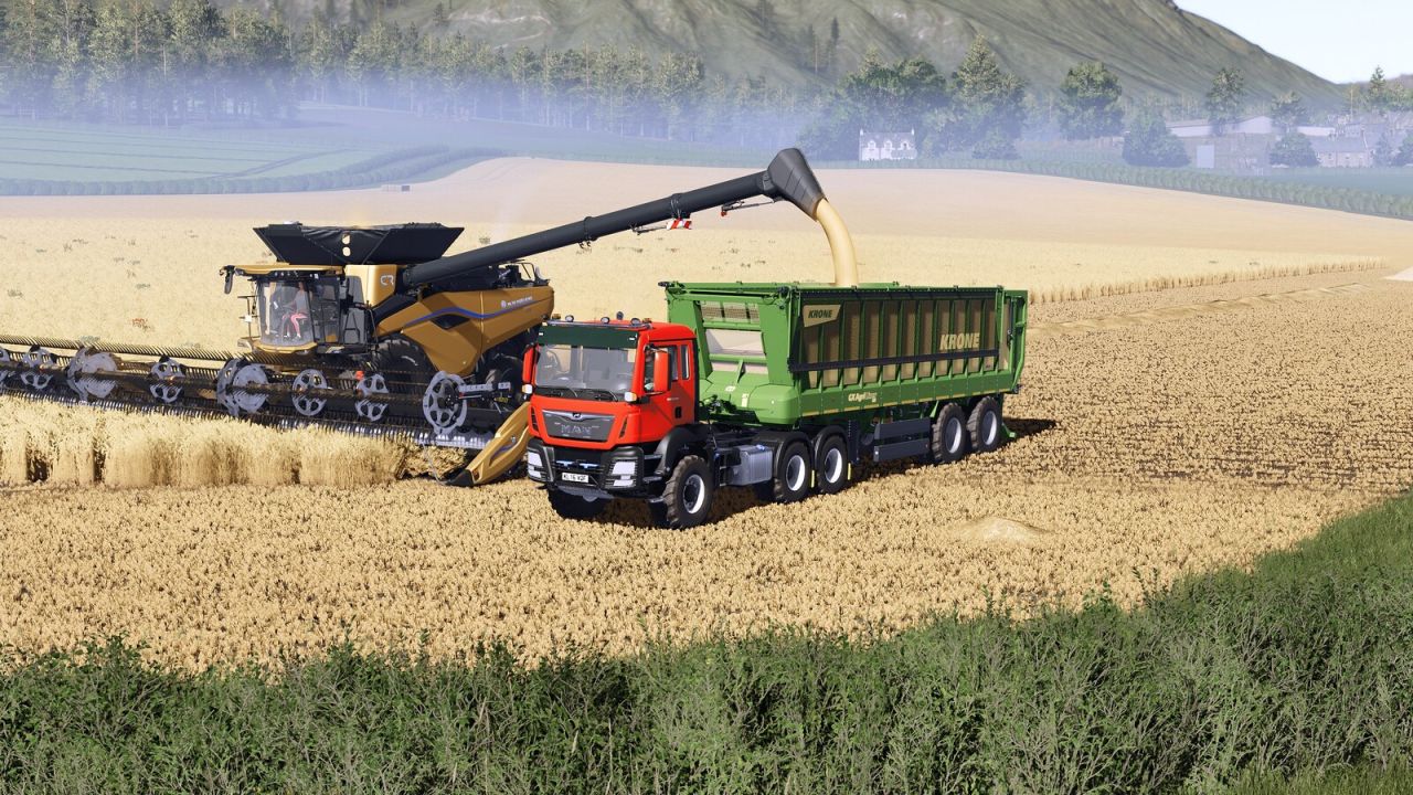 MAN TGS Fliegl-balenplatform