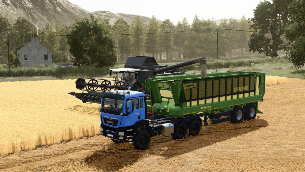 Plataforma para pacas Fliegl MAN TGS