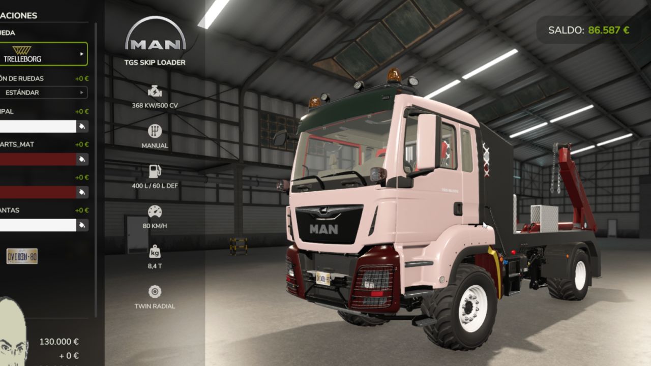MAN TGS Skip Loader