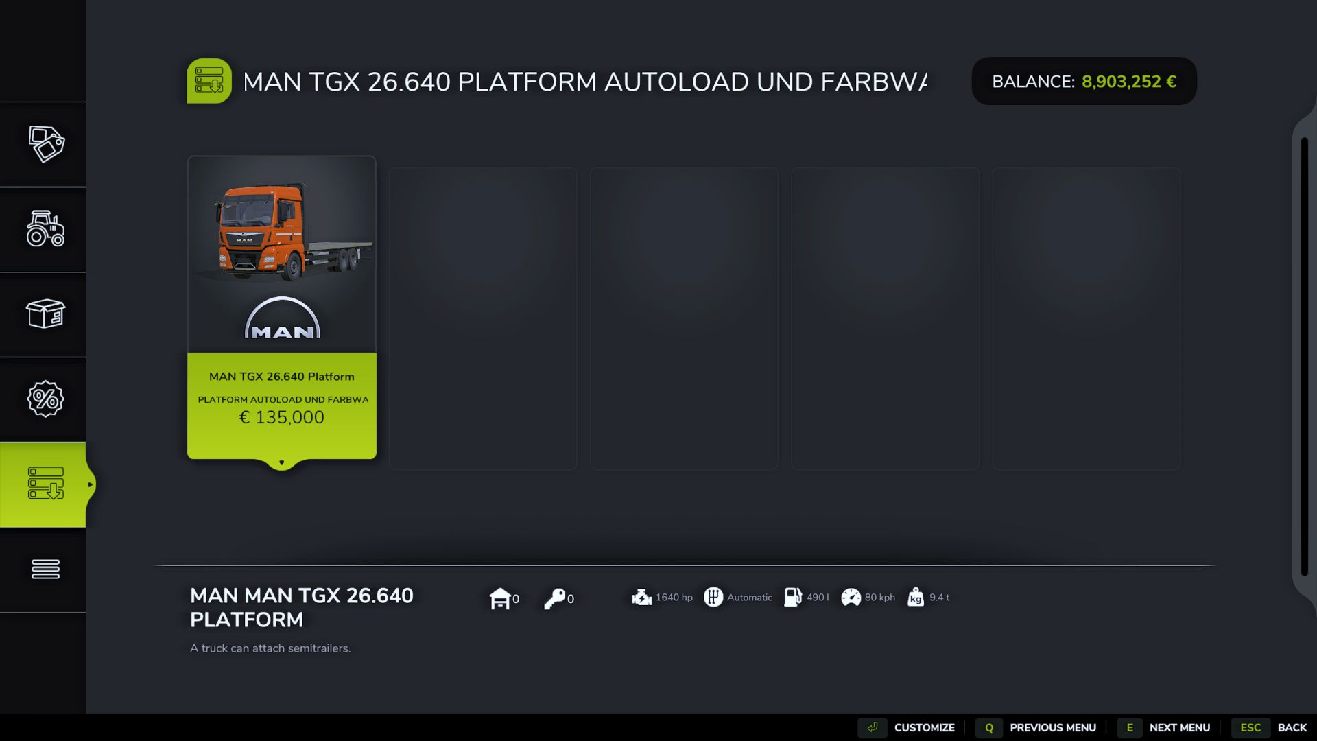 MAN TGX 26640 Autoload